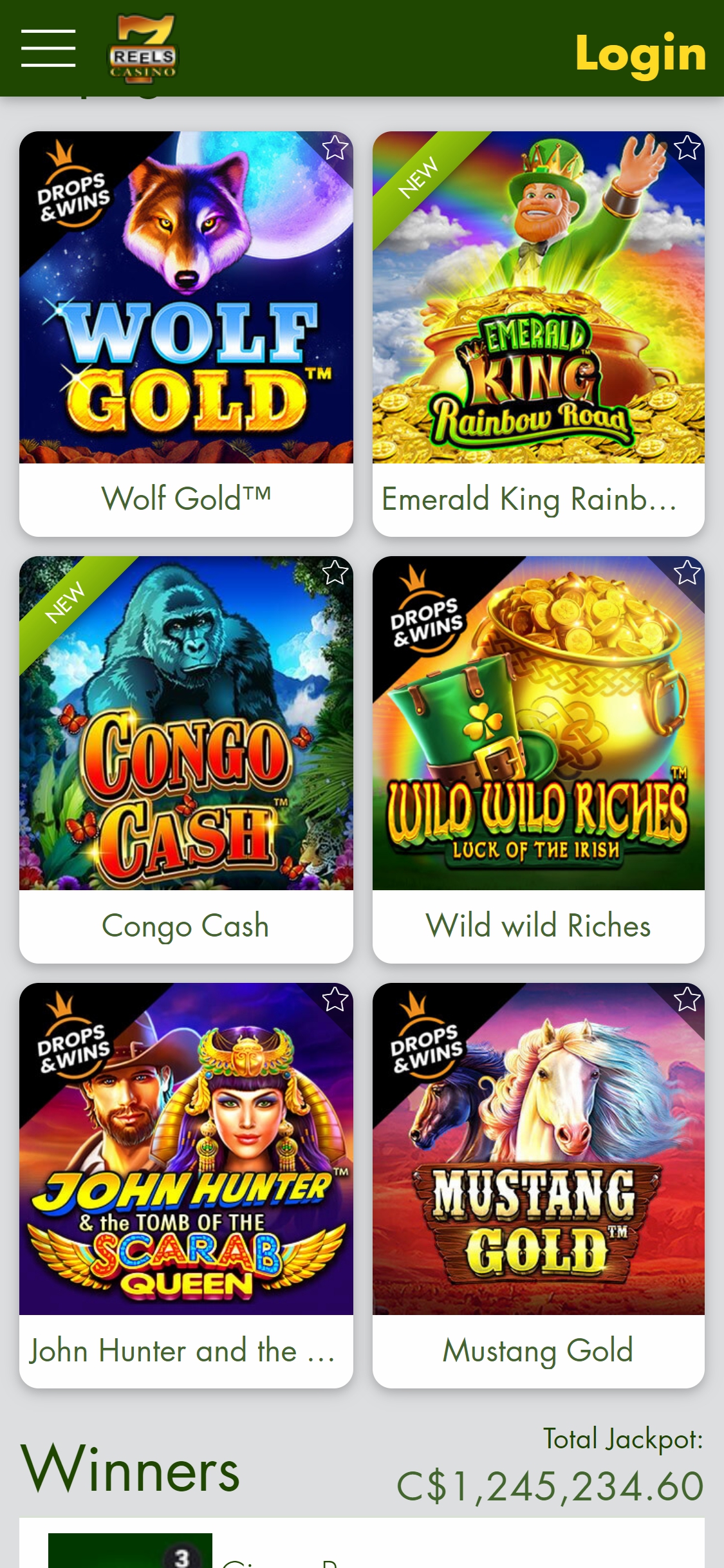 7Reels Casino Mobile Games Review
