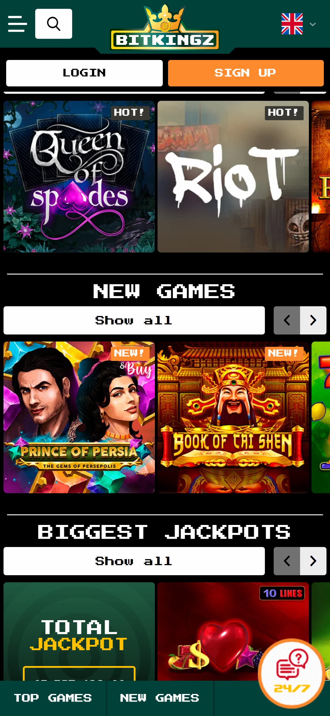 Bitkingz Casino Mobile Games Review