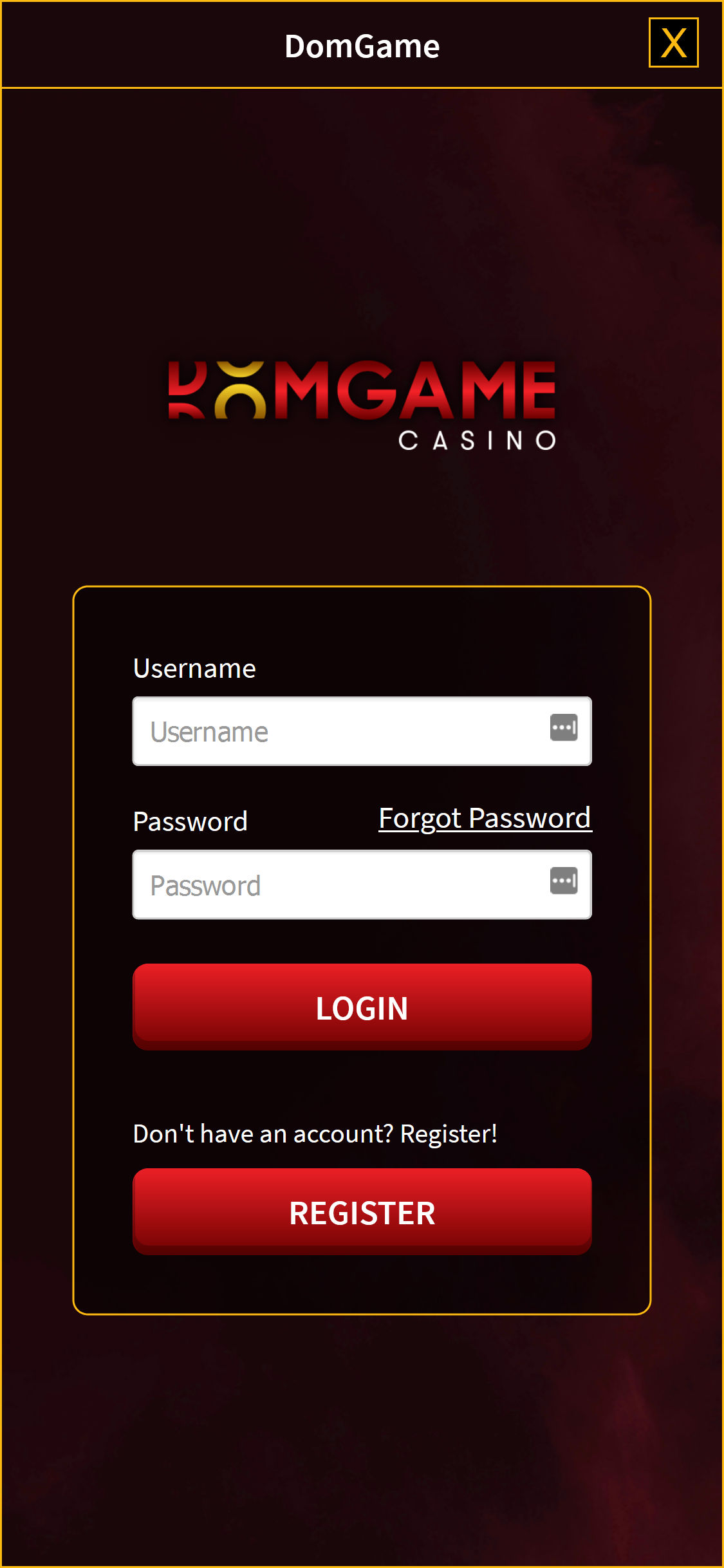 DomGame Casino Mobile Login Review