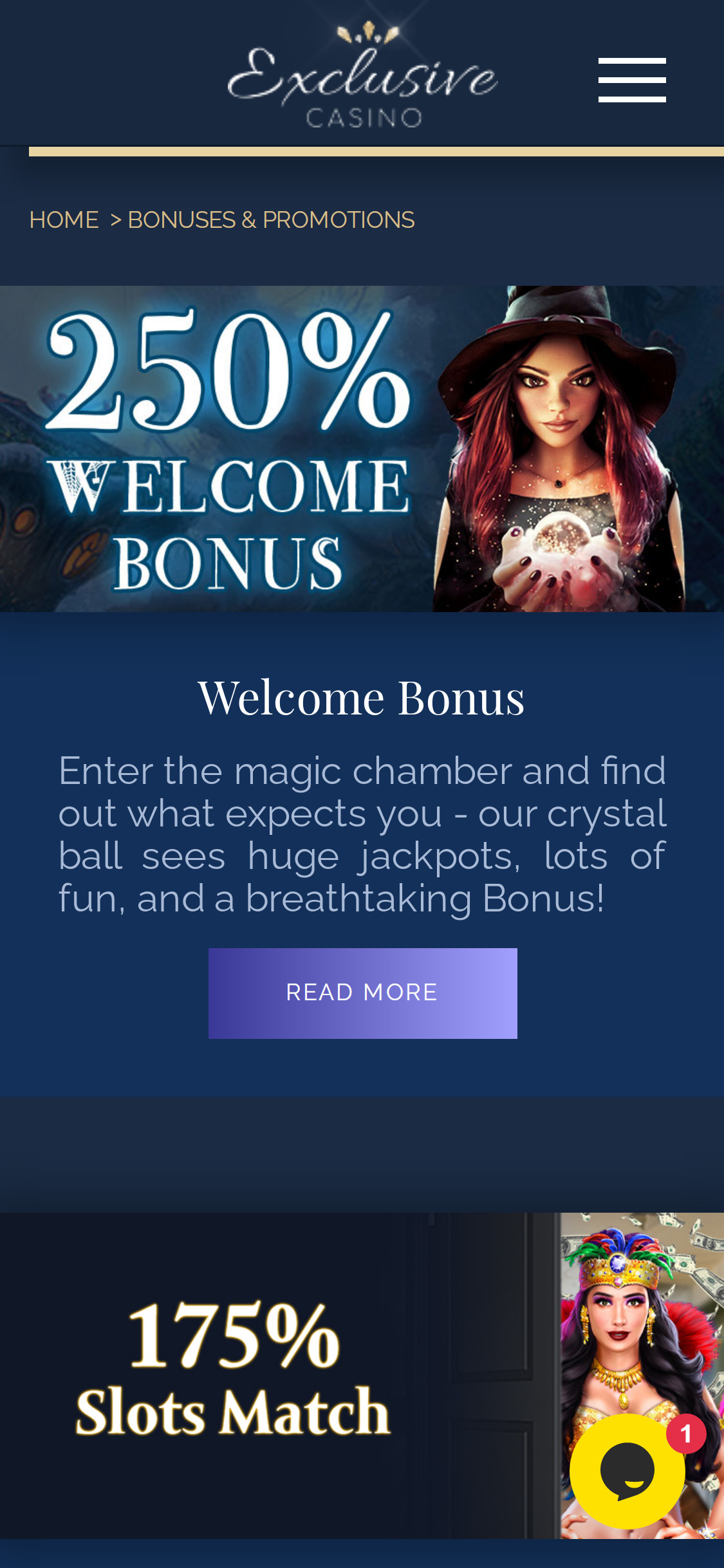 Exclusive Casino Mobile No Deposit Bonus Review