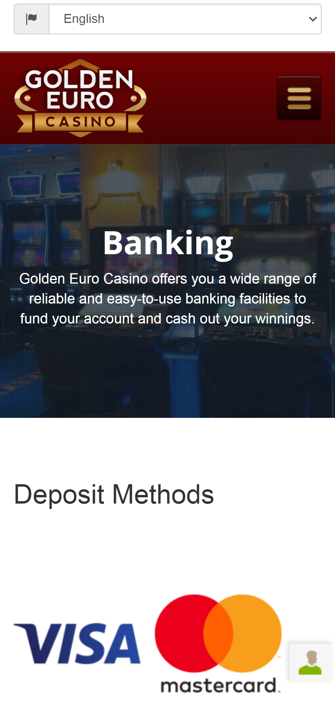 Golden Lion Casino Mobile Payment Methods Review