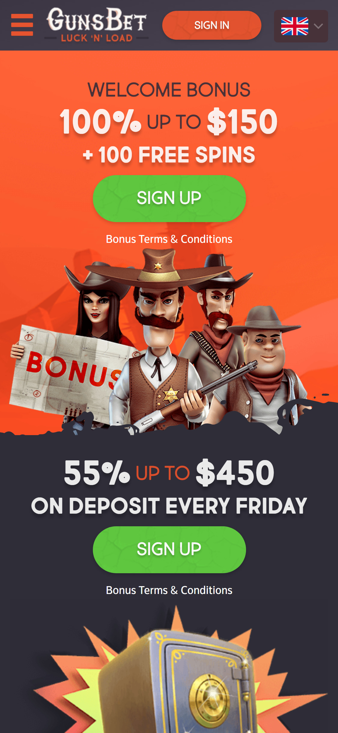 Guns Bet Casino Mobile No Deposit Bonus Review