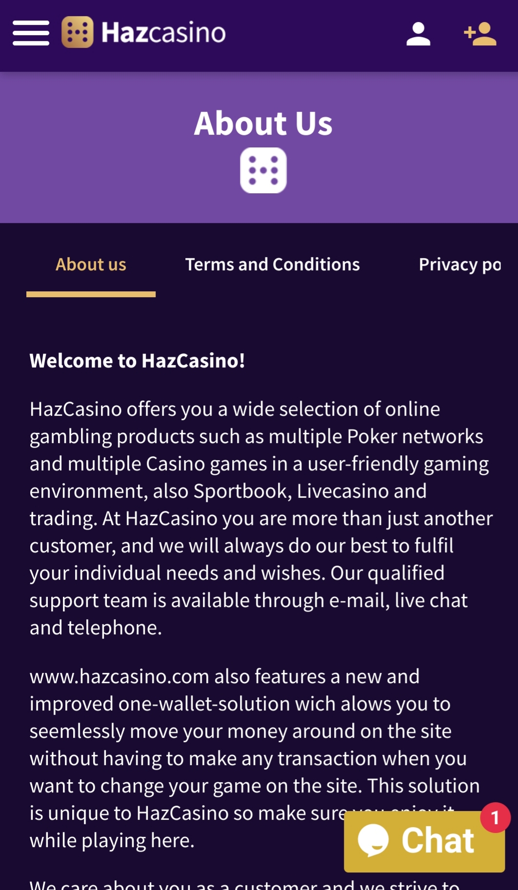 Haz Casino Mobile Login Review