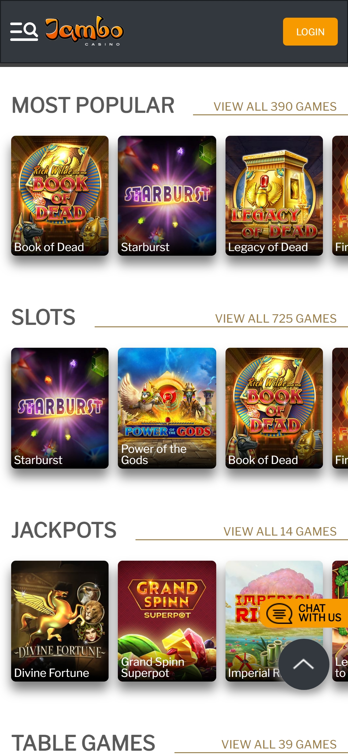 Jambo Casino Mobile Games Review