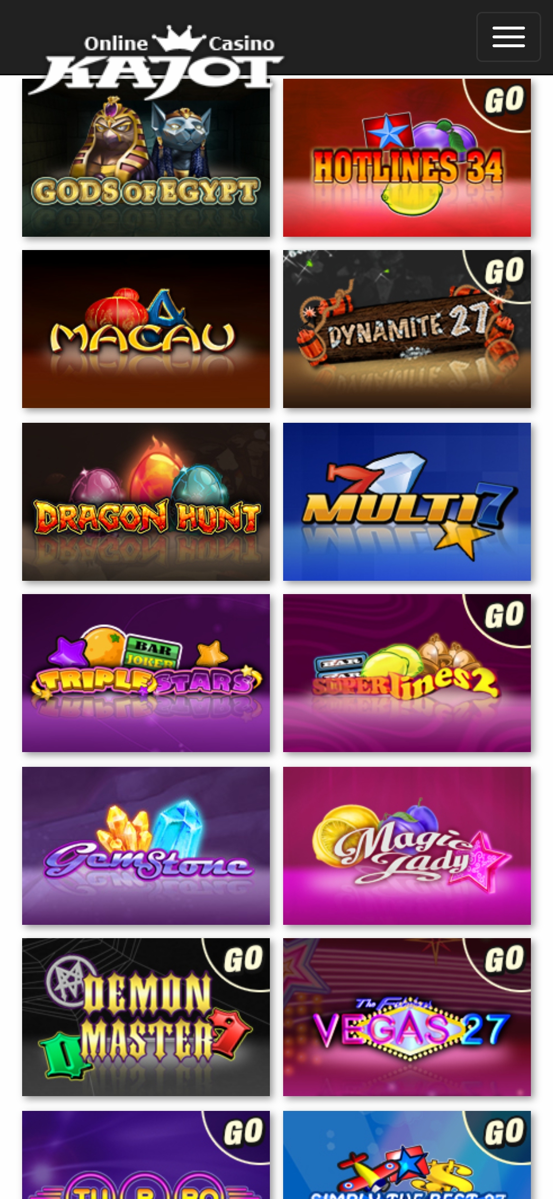 Kajot Casino Mobile Games Review