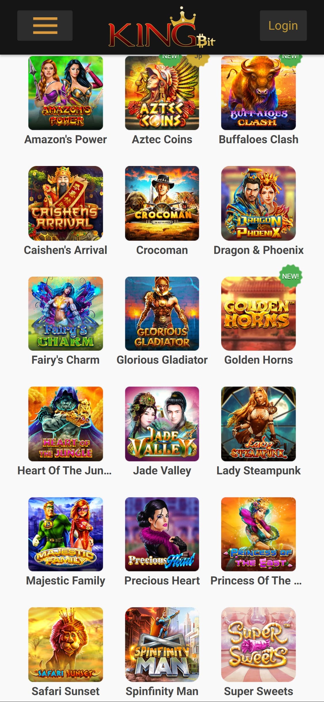 KingBit Casino Mobile Games Review