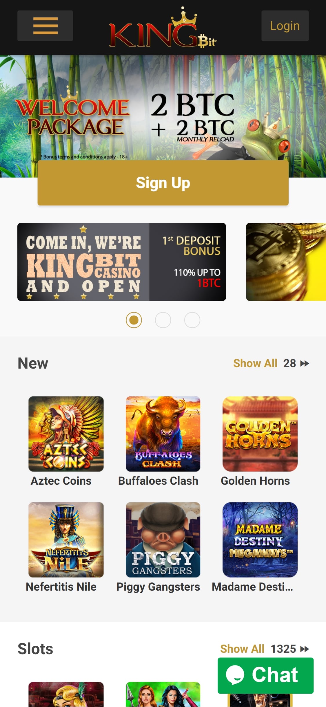 KingBit Casino Mobile Review