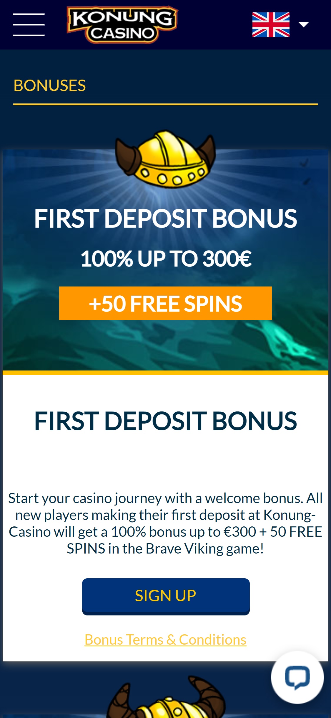 Konung Casino Mobile No Deposit Bonus Review
