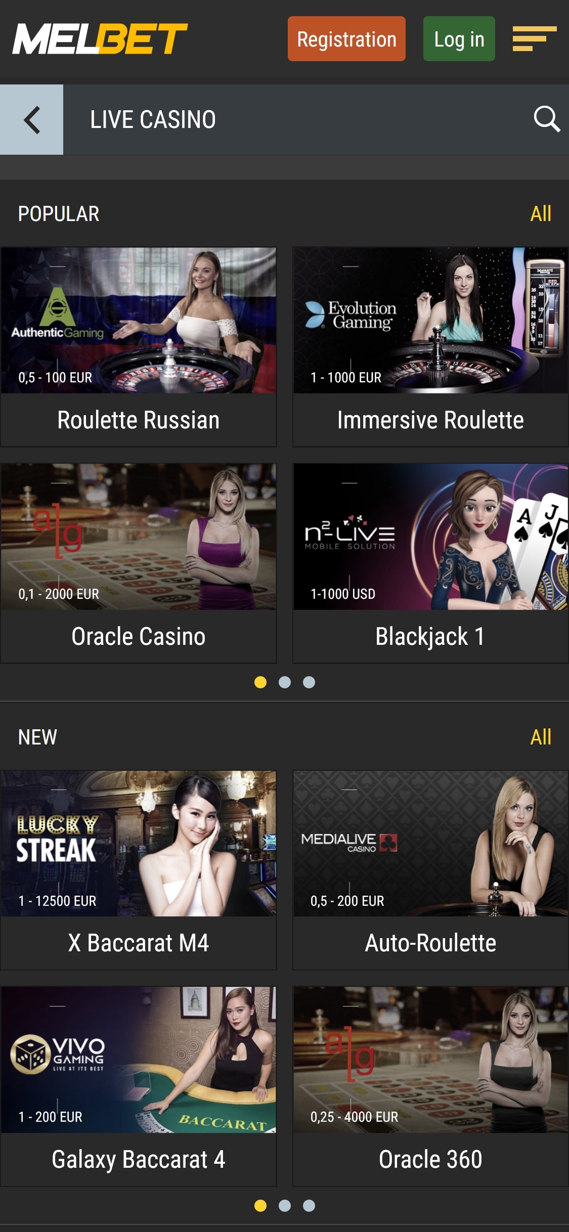 Melbet Casino Mobile Live Dealer Games Review