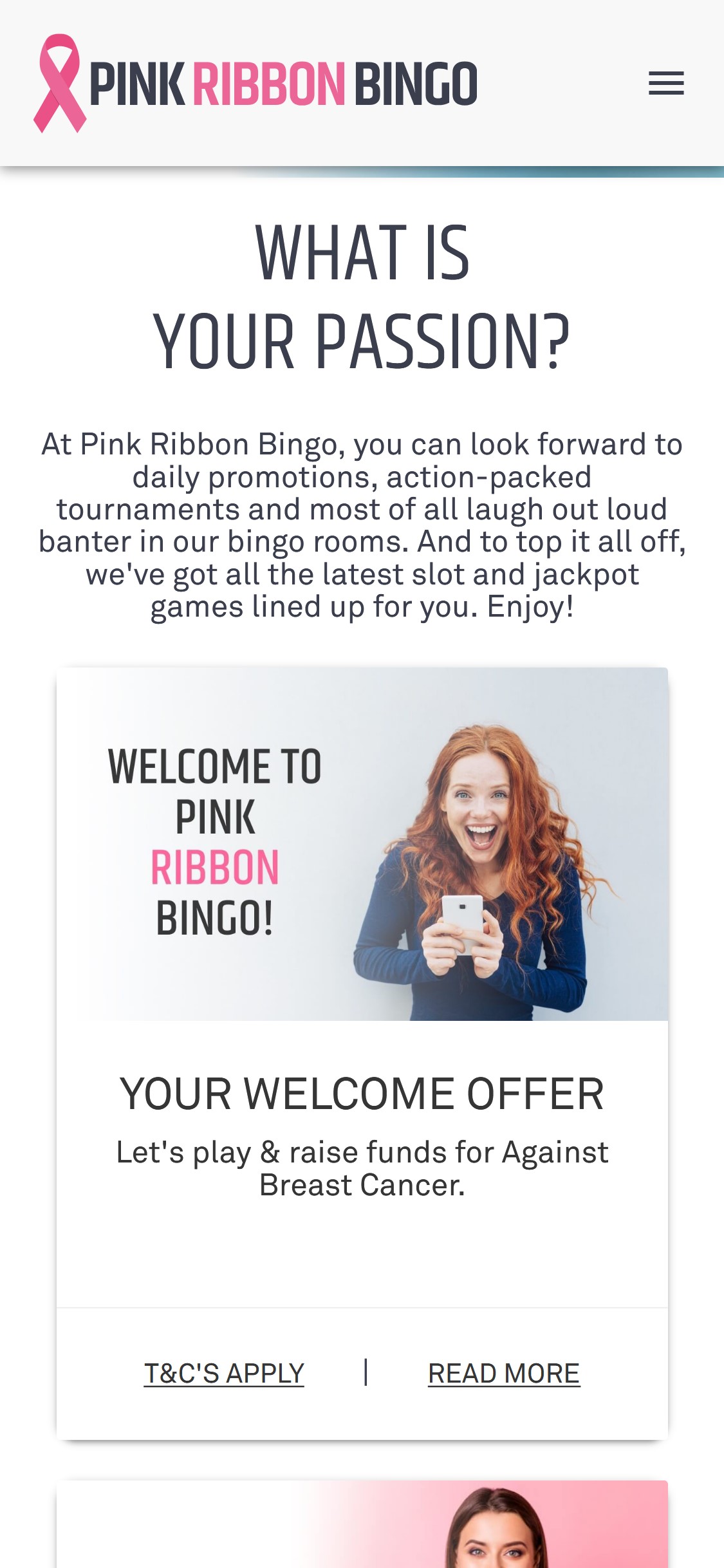 Pink Ribbon Bingo Casino Mobile No Deposit Bonus Review