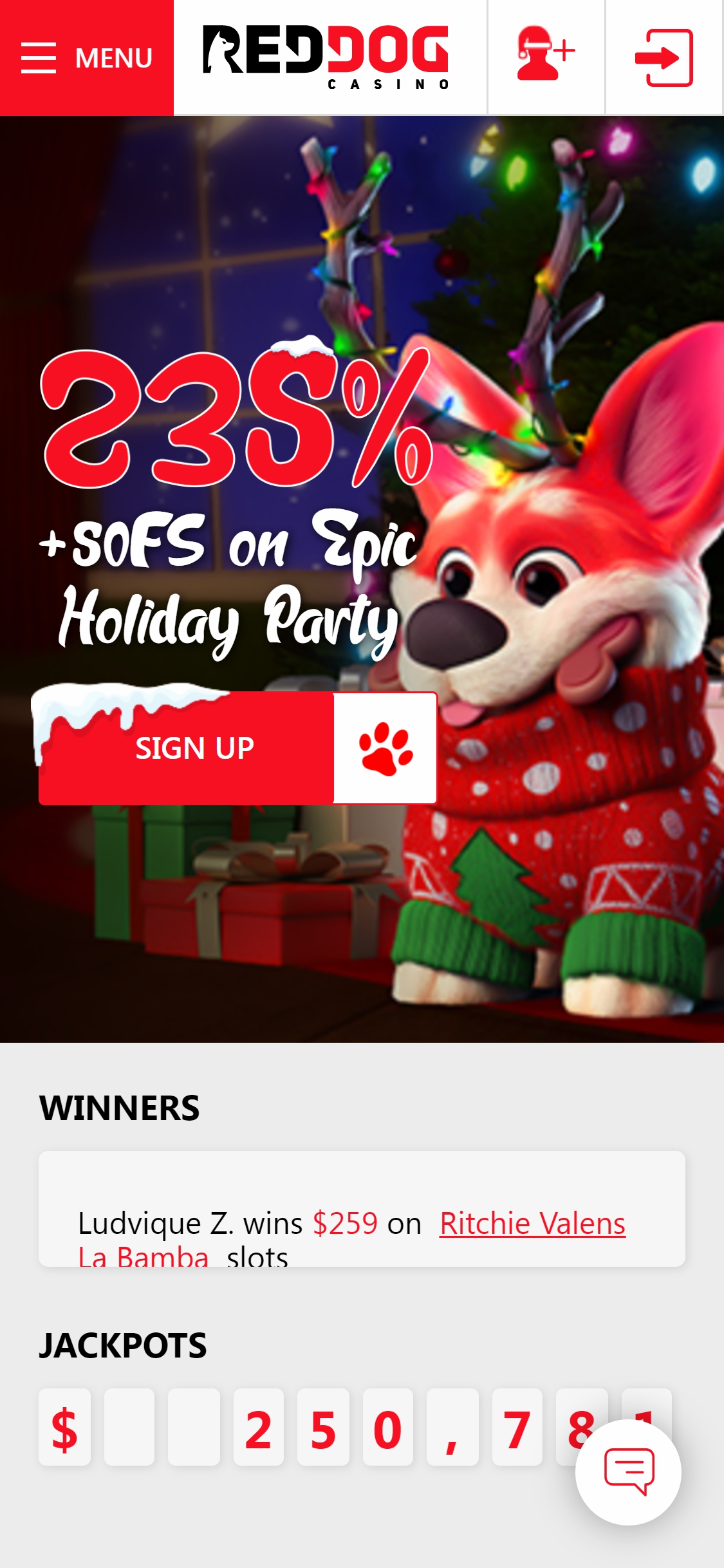 Red Dog Casino Mobile Review