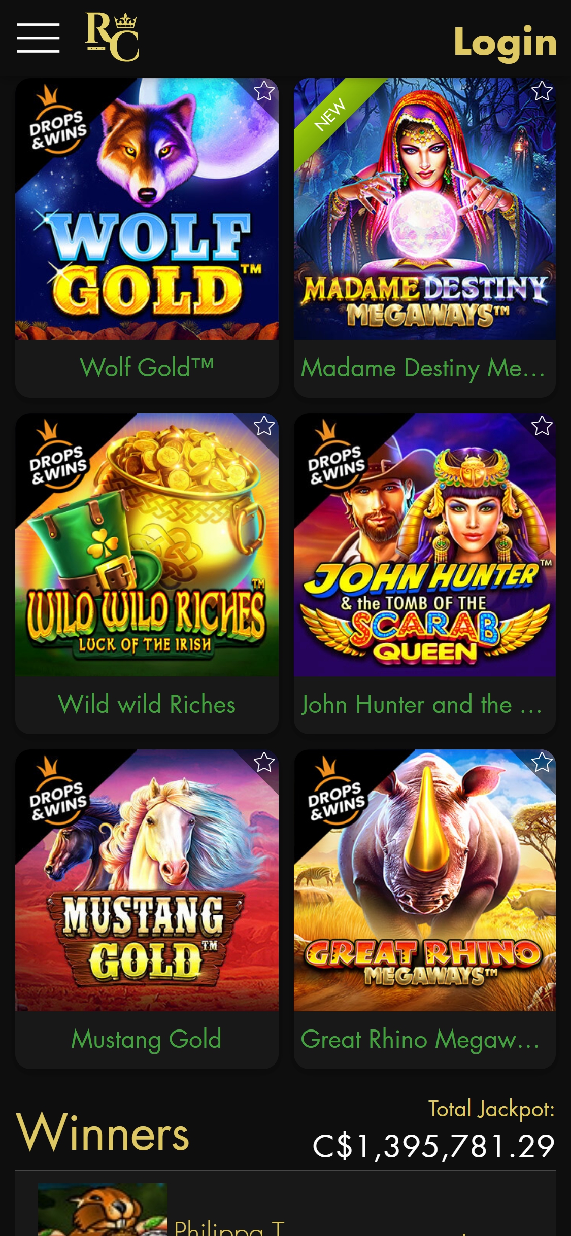Rich Casino Mobile Games Review