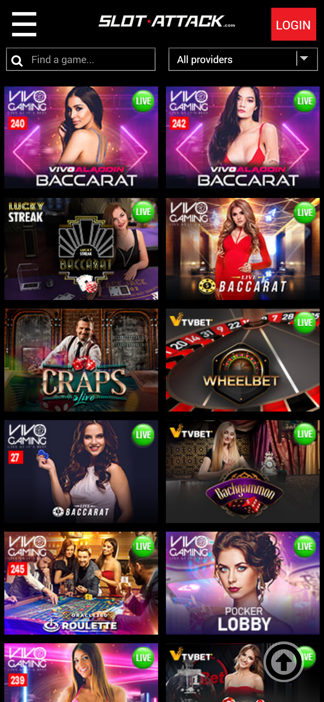 Slot Attack Casino Mobile Live Dealer Games Review