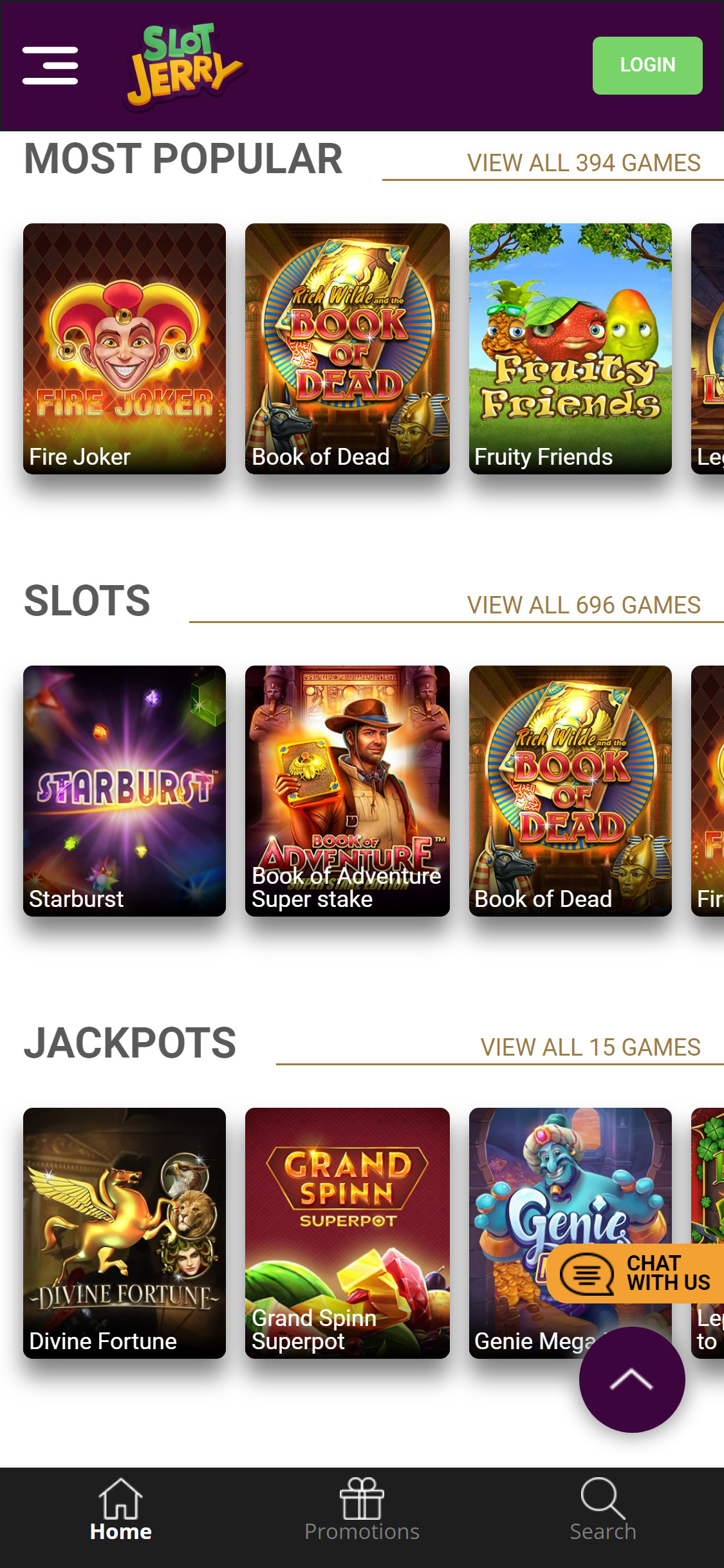 Slotjerry Casino Mobile Games Review