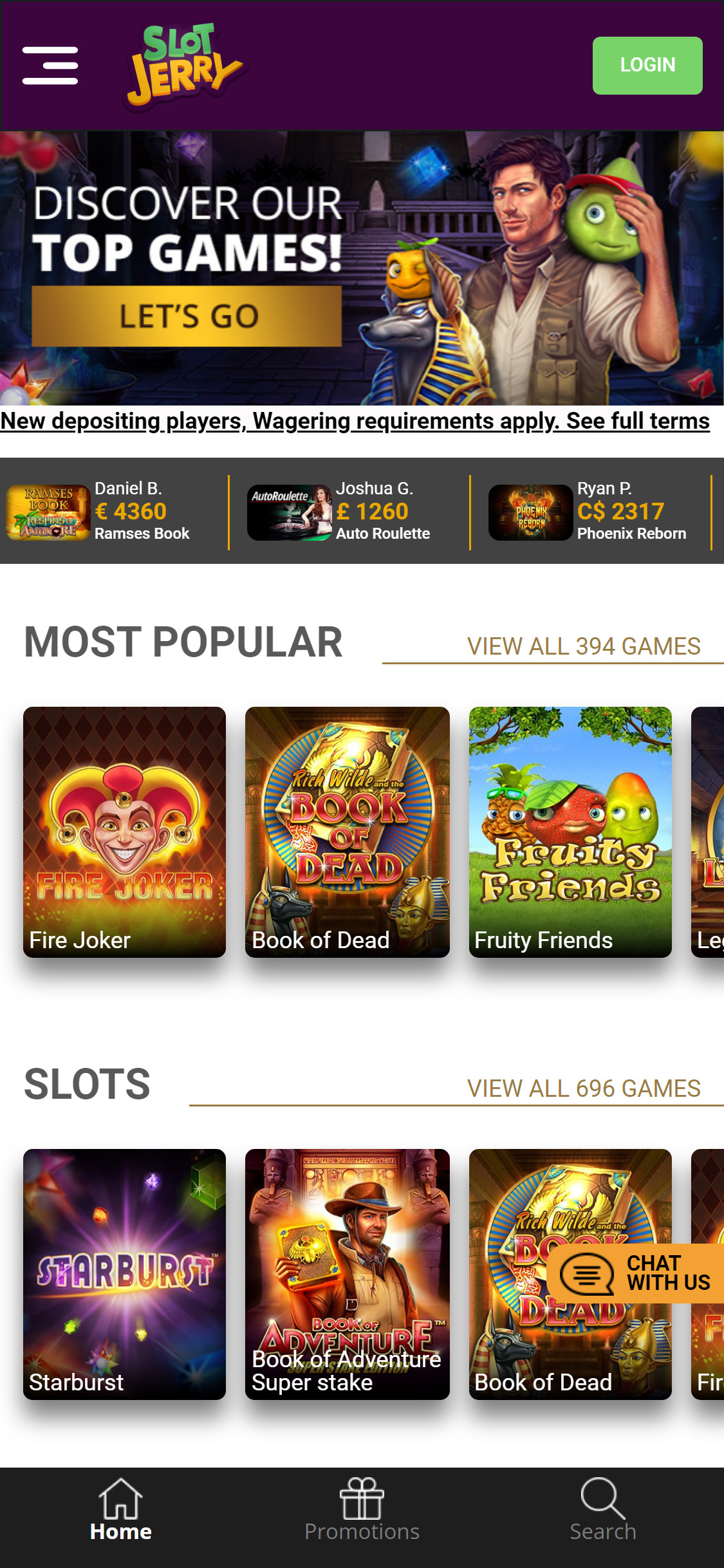Slotjerry Casino Mobile Review