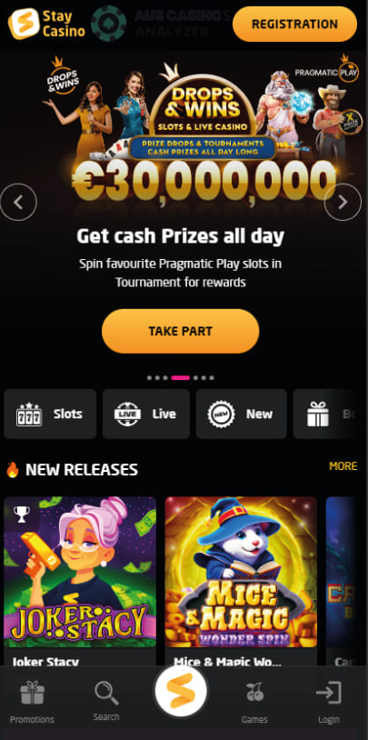 StayCasino Mobile Games Review