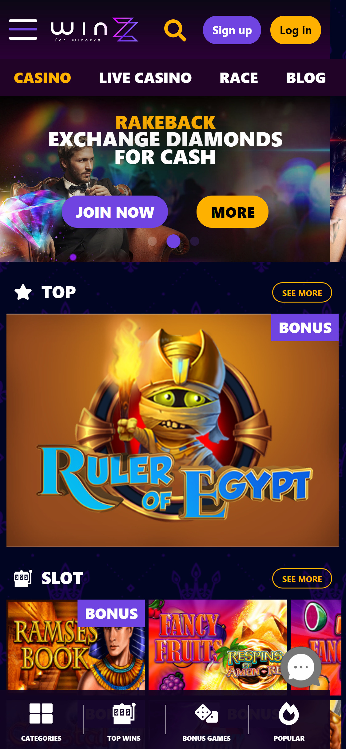 Winzz Casino Mobile Review