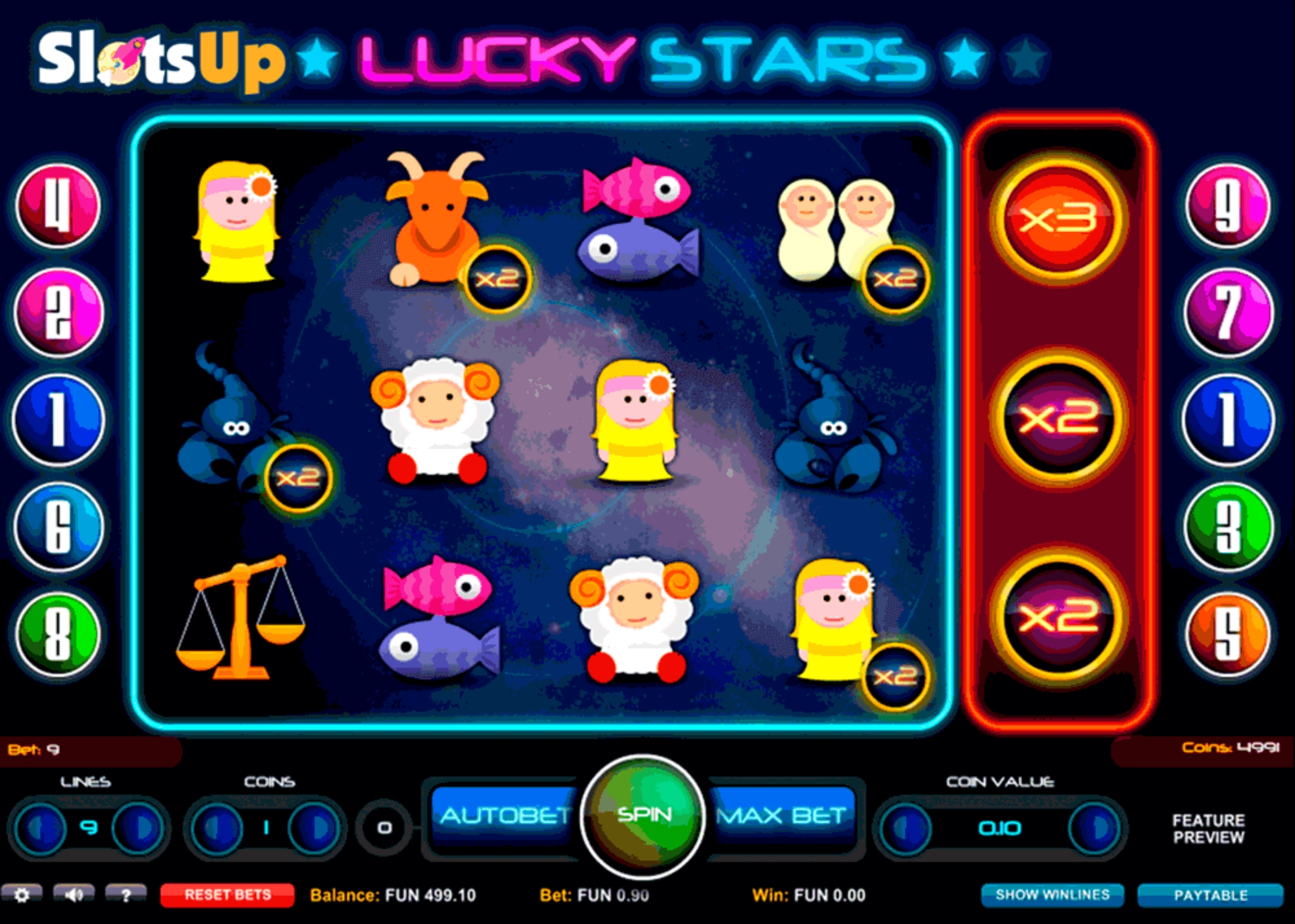 Lucky Stars (1X2gaming) demo