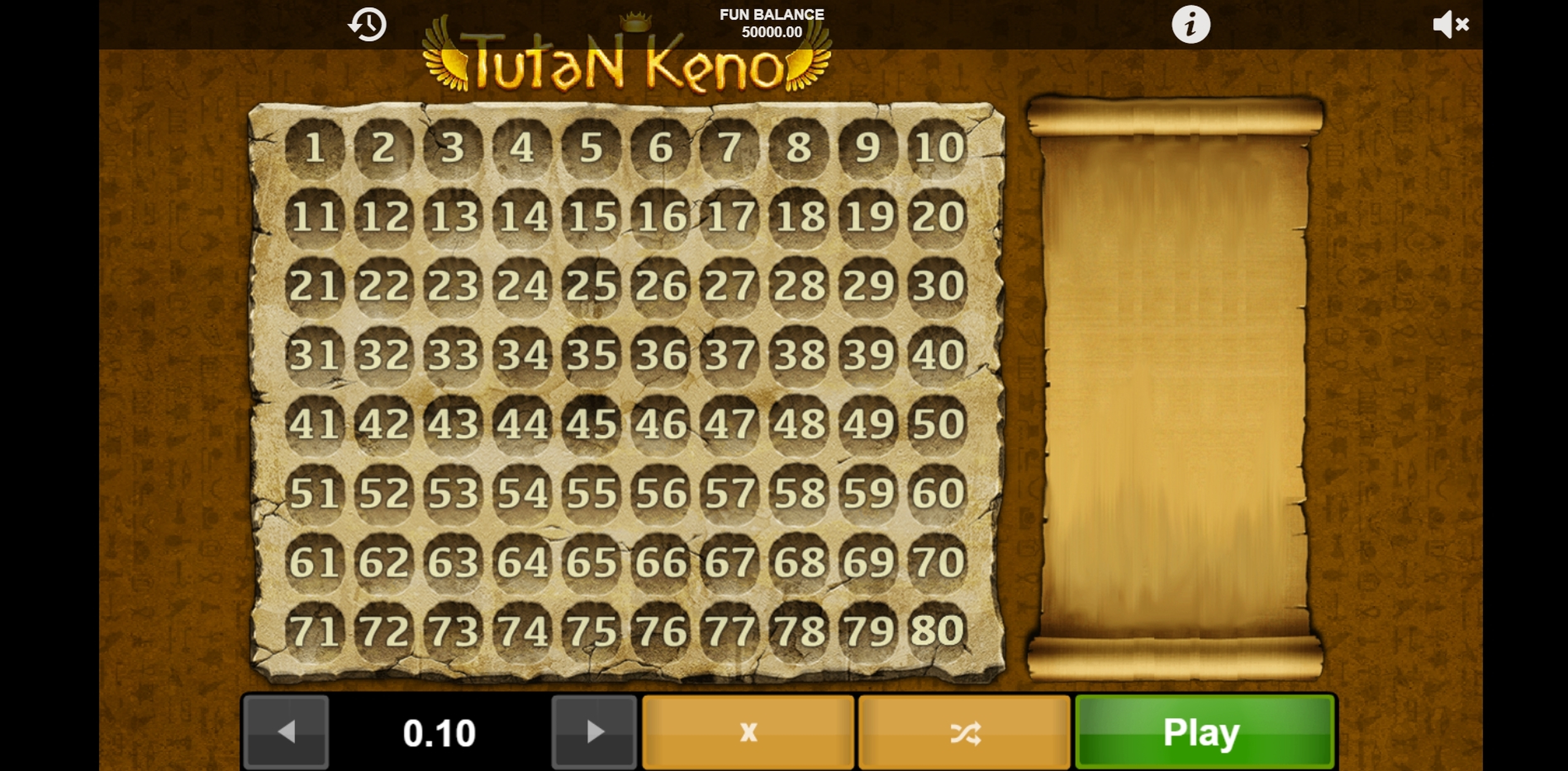 Tutan Keno demo