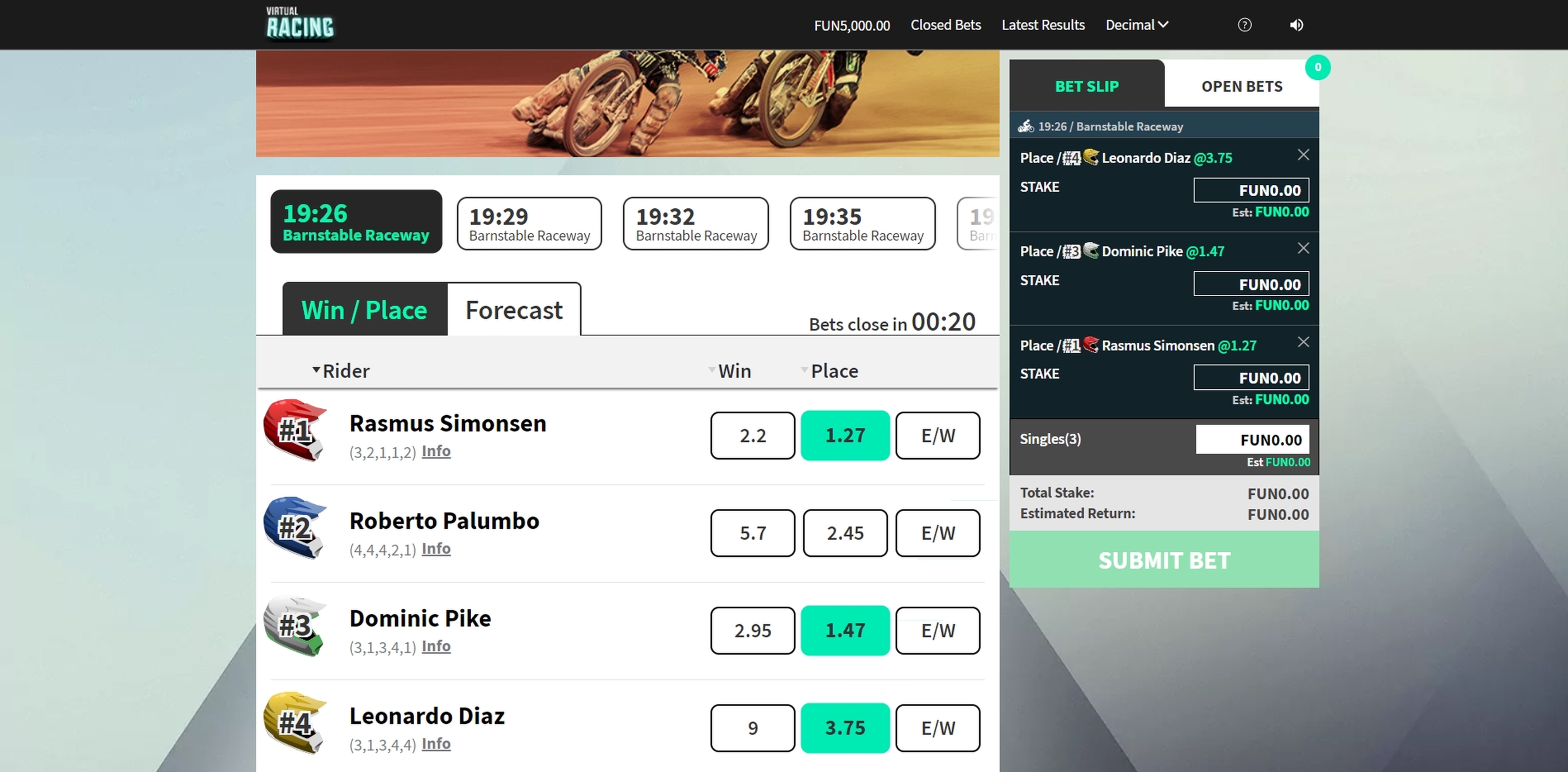 Virtual Speedway demo