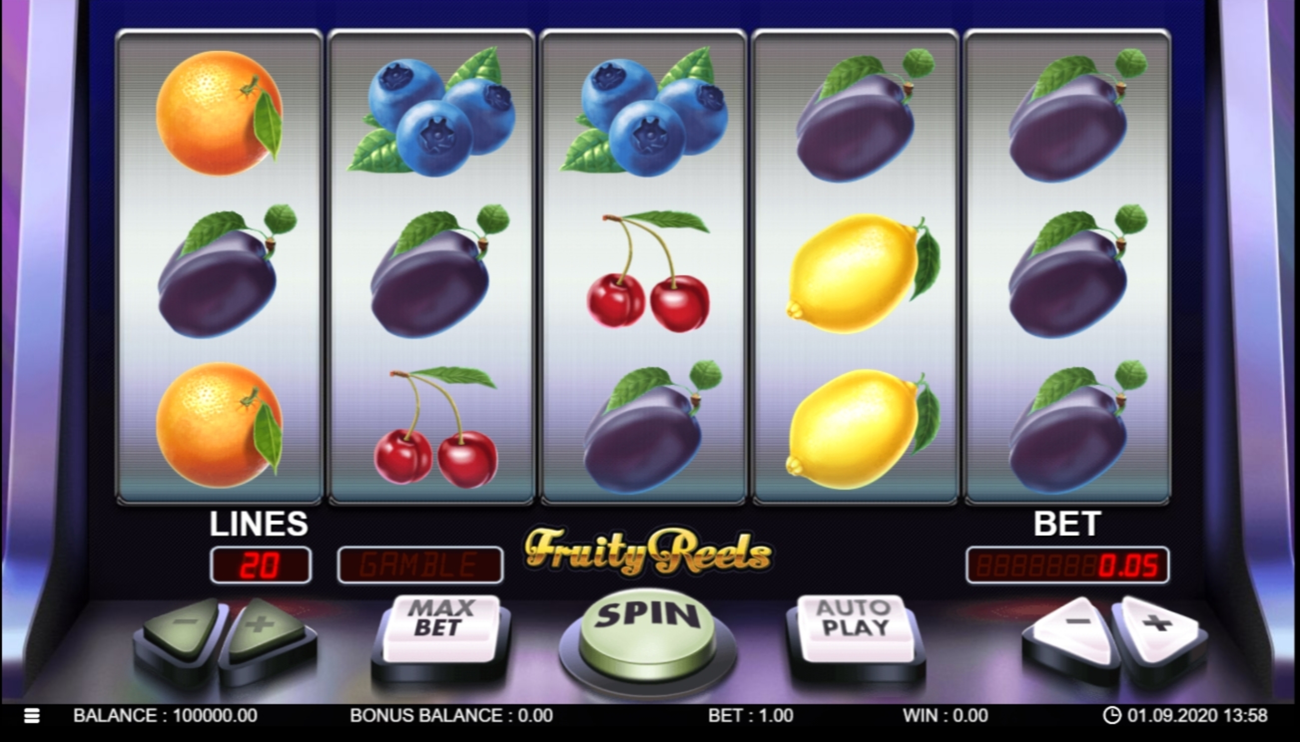 Reels in Fruity Reels Slot Game by 7mojos