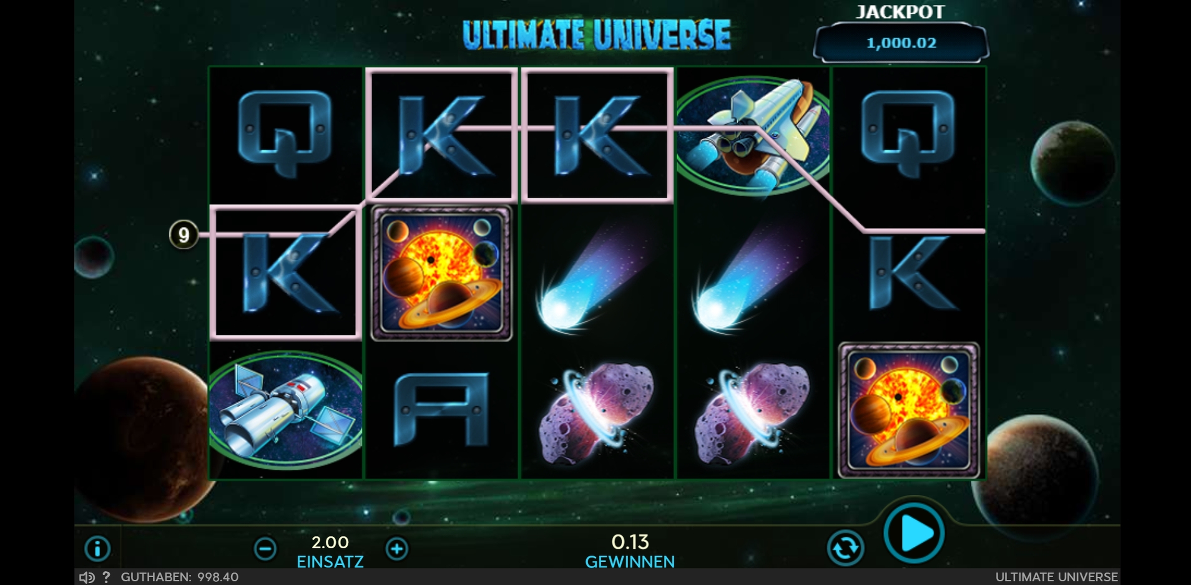 Win Money in Ultimate Universe Free Slot Game by 888 Gaming