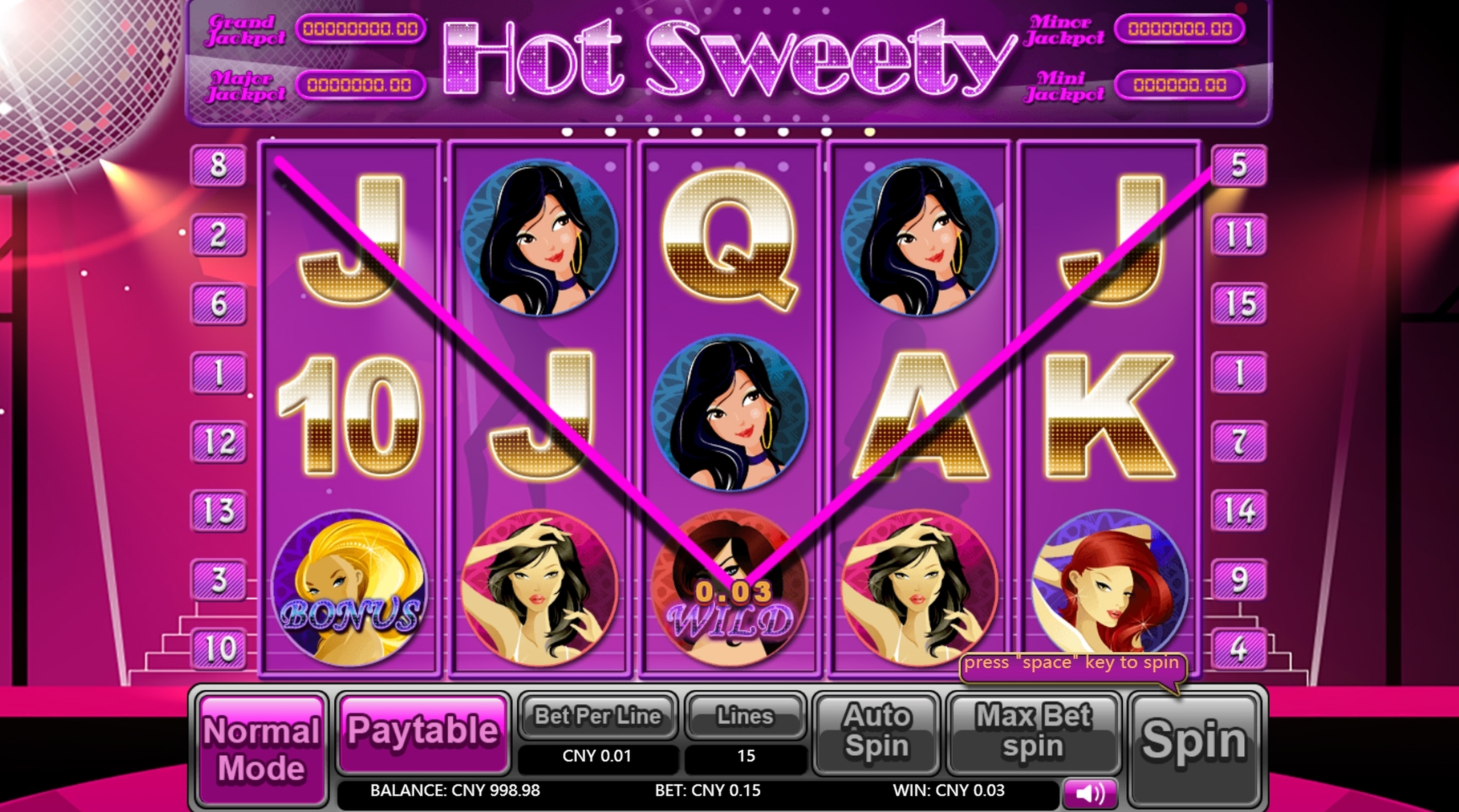 Win Money in Hot Sweety Free Slot Game by Aiwin Games