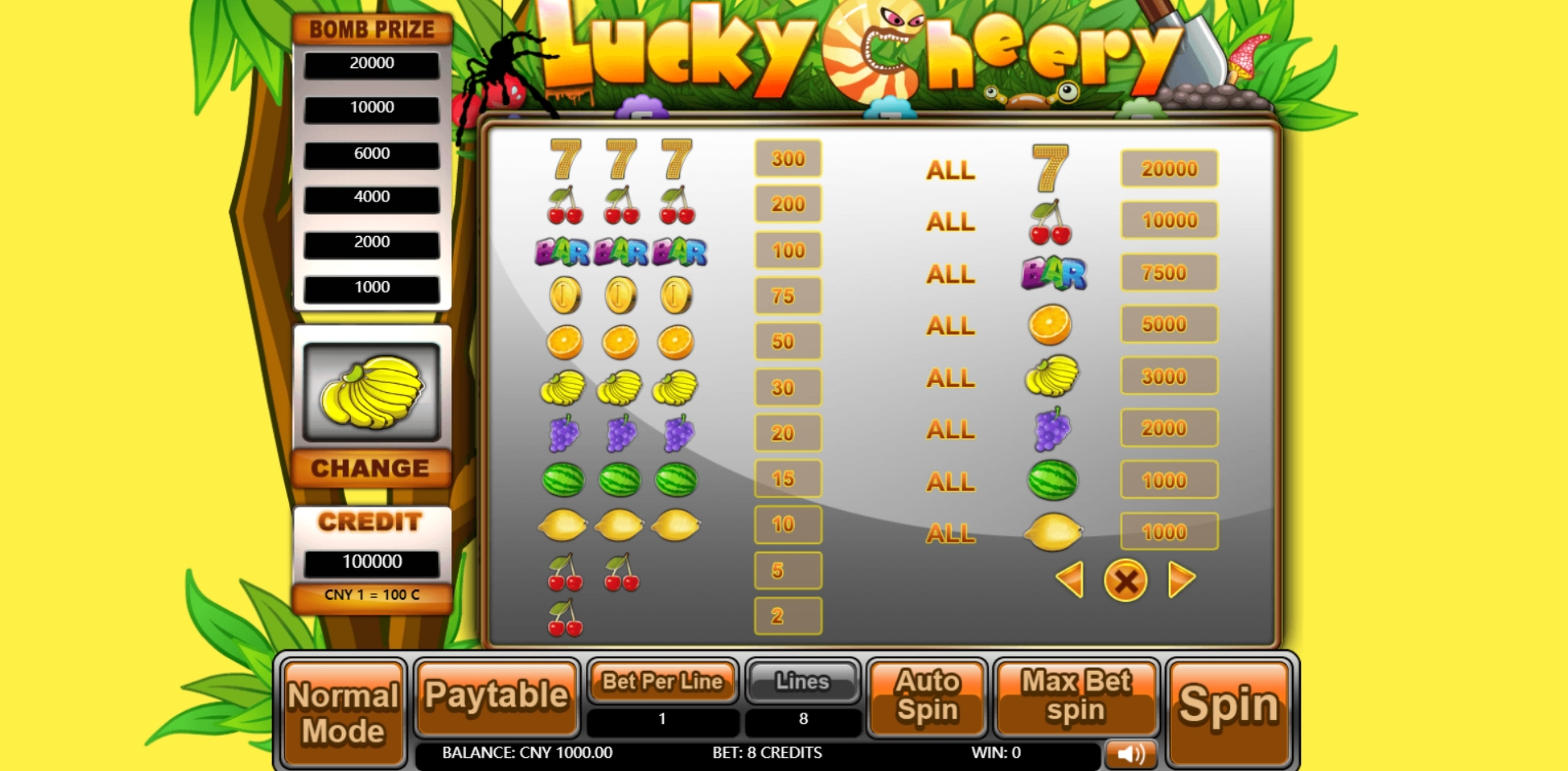 Info of Lucky Cheery Slot Game by Aiwin Games