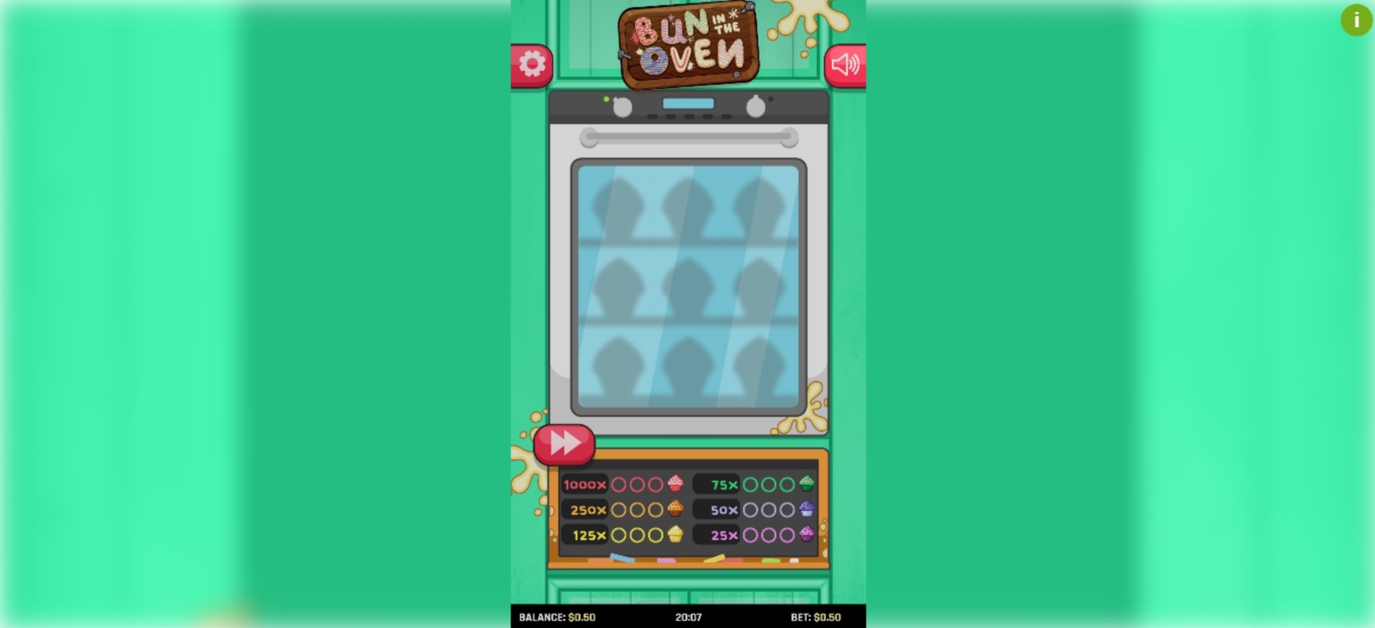 Reels in Bun in the Oven Slot Game by Black Pudding Games