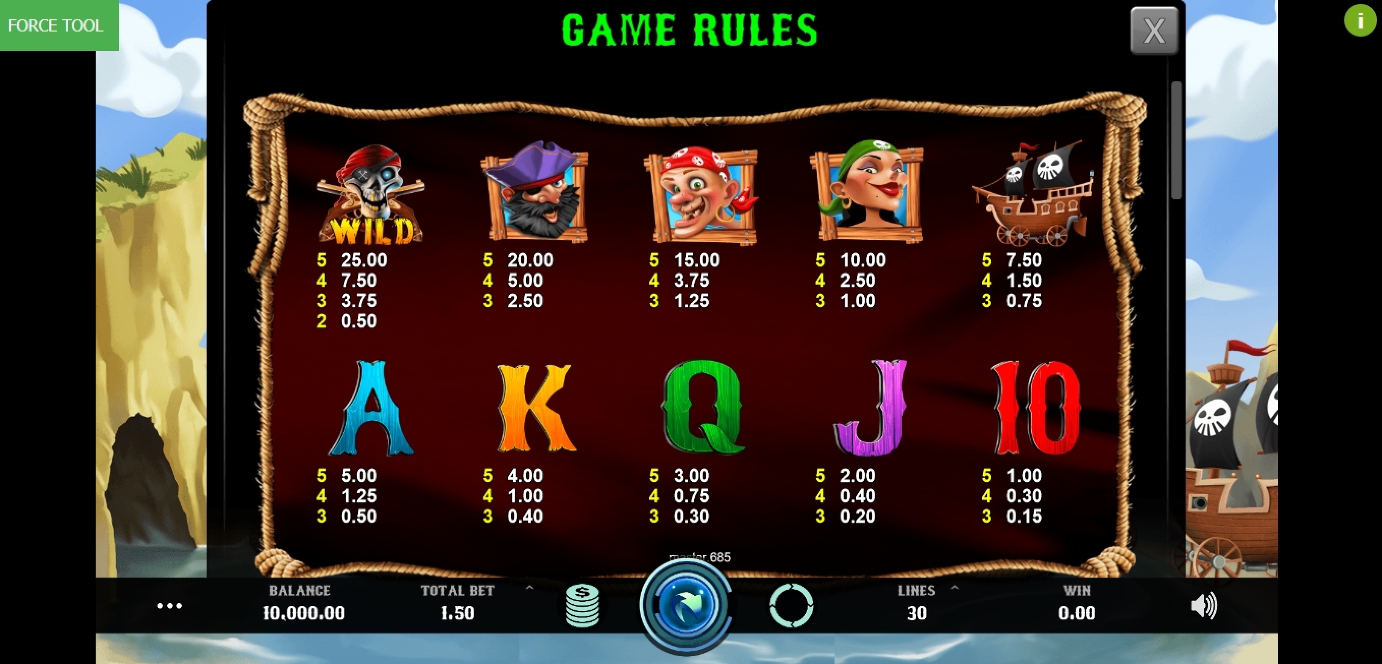 Info of Caves and Treasures Slot Game by Caleta Gaming