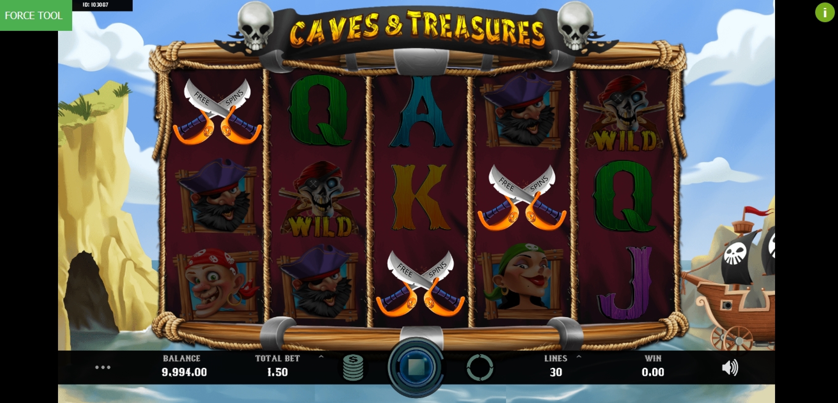 Win Money in Caves and Treasures Free Slot Game by Caleta Gaming