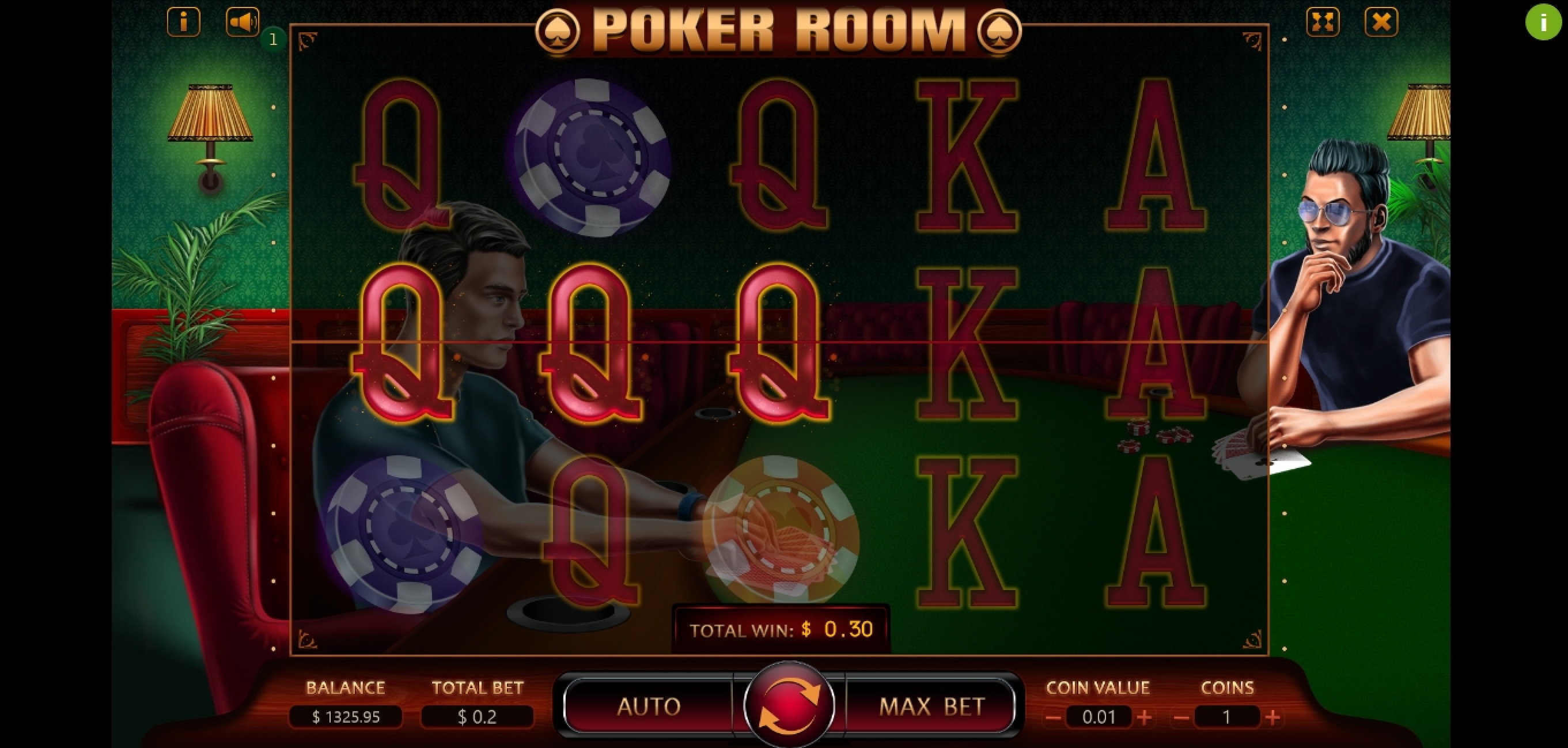 Win Money in Poker Room Free Slot Game by Charismatic