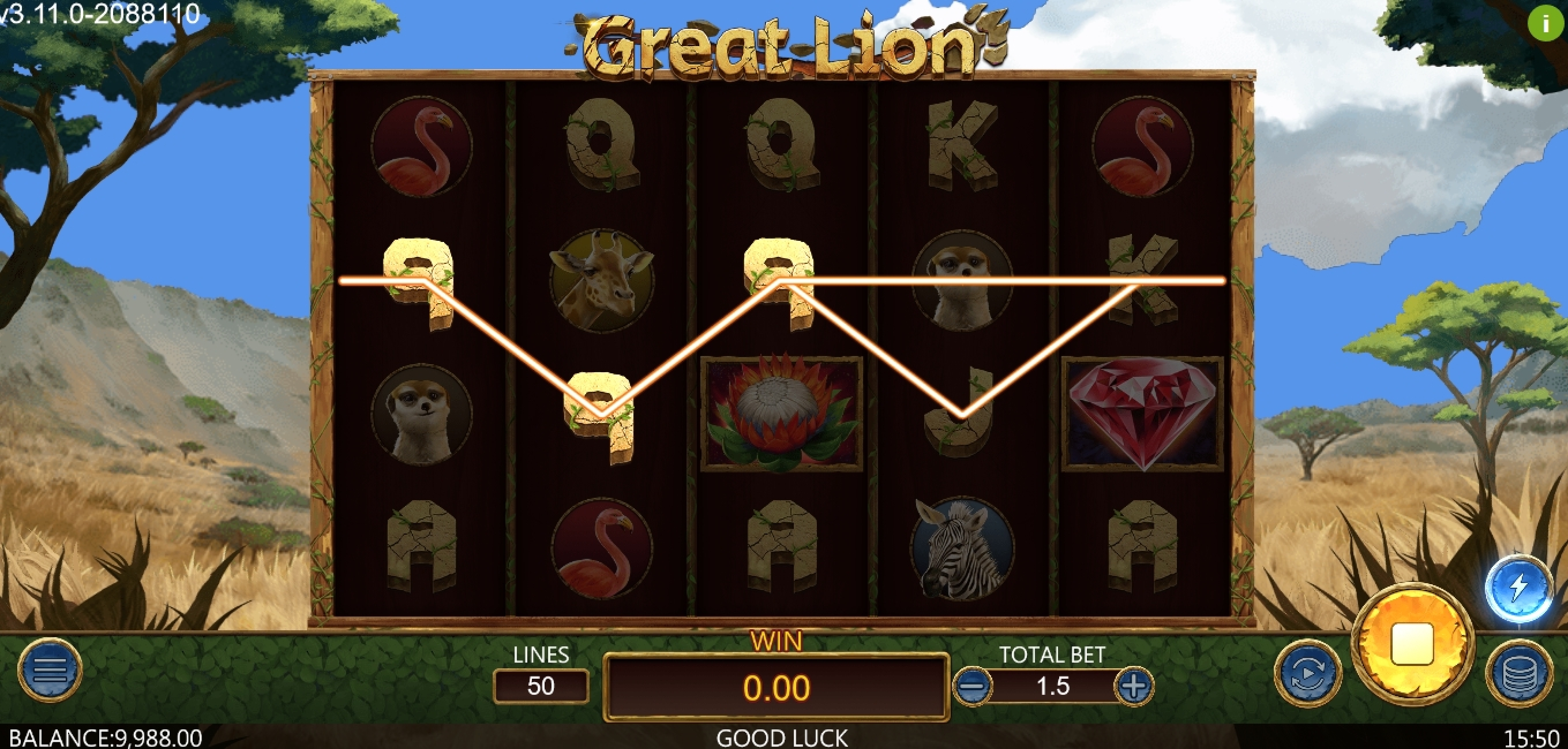 Win Money in Great Lion Free Slot Game by Dragoon Soft
