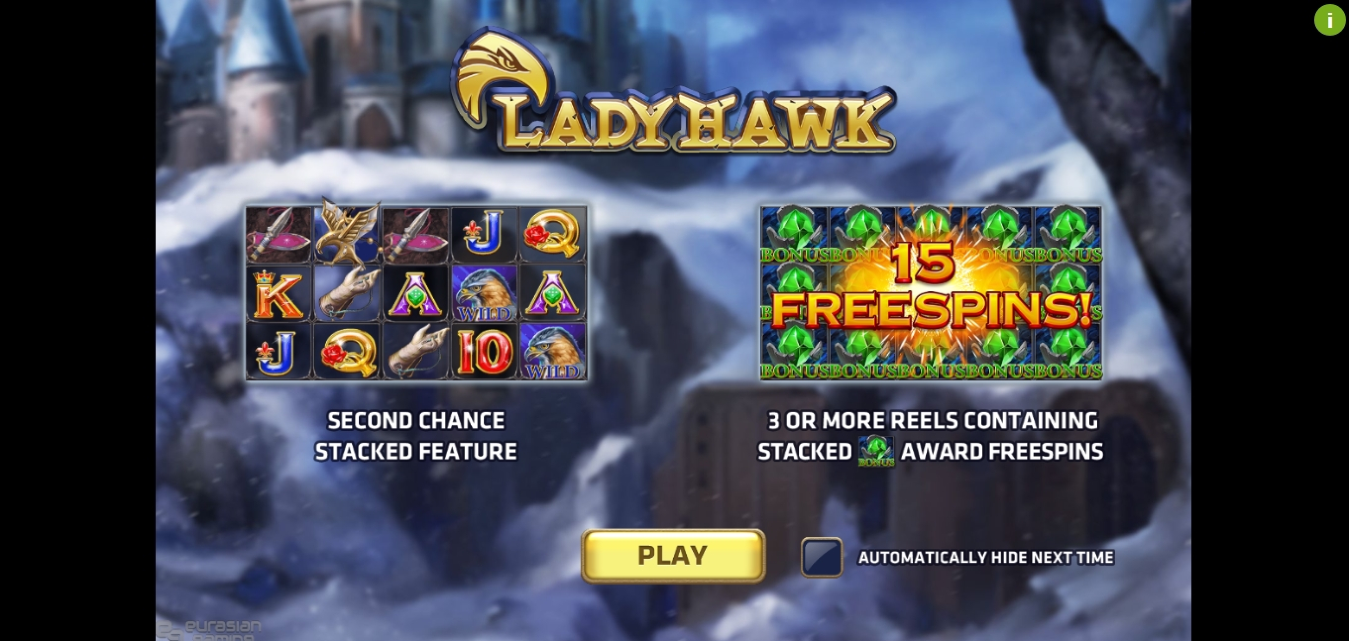 Play Lady Hawk Free Casino Slot Game by EAgaming