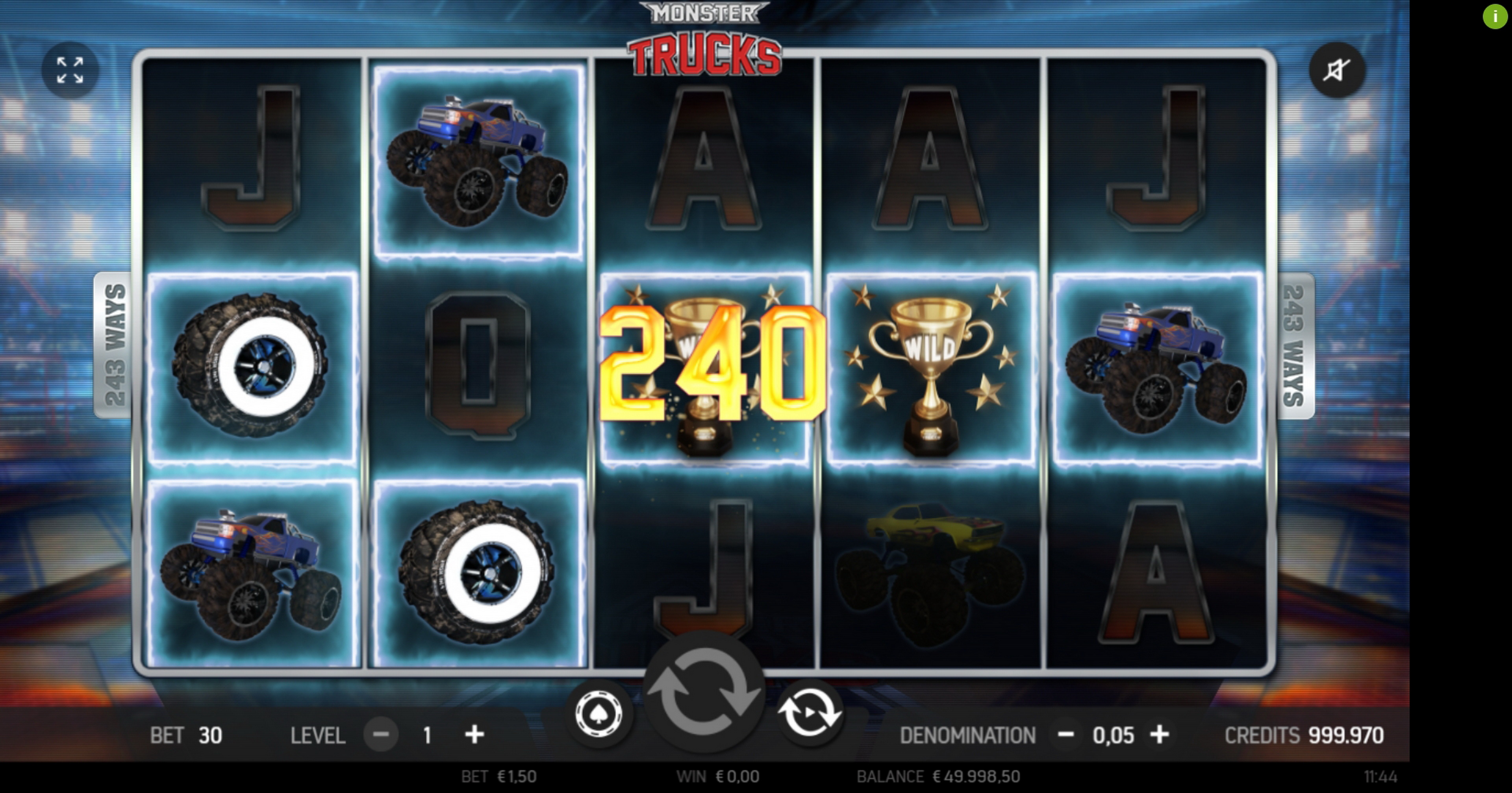 Win Money in Monster Trucks Free Slot Game by FBM