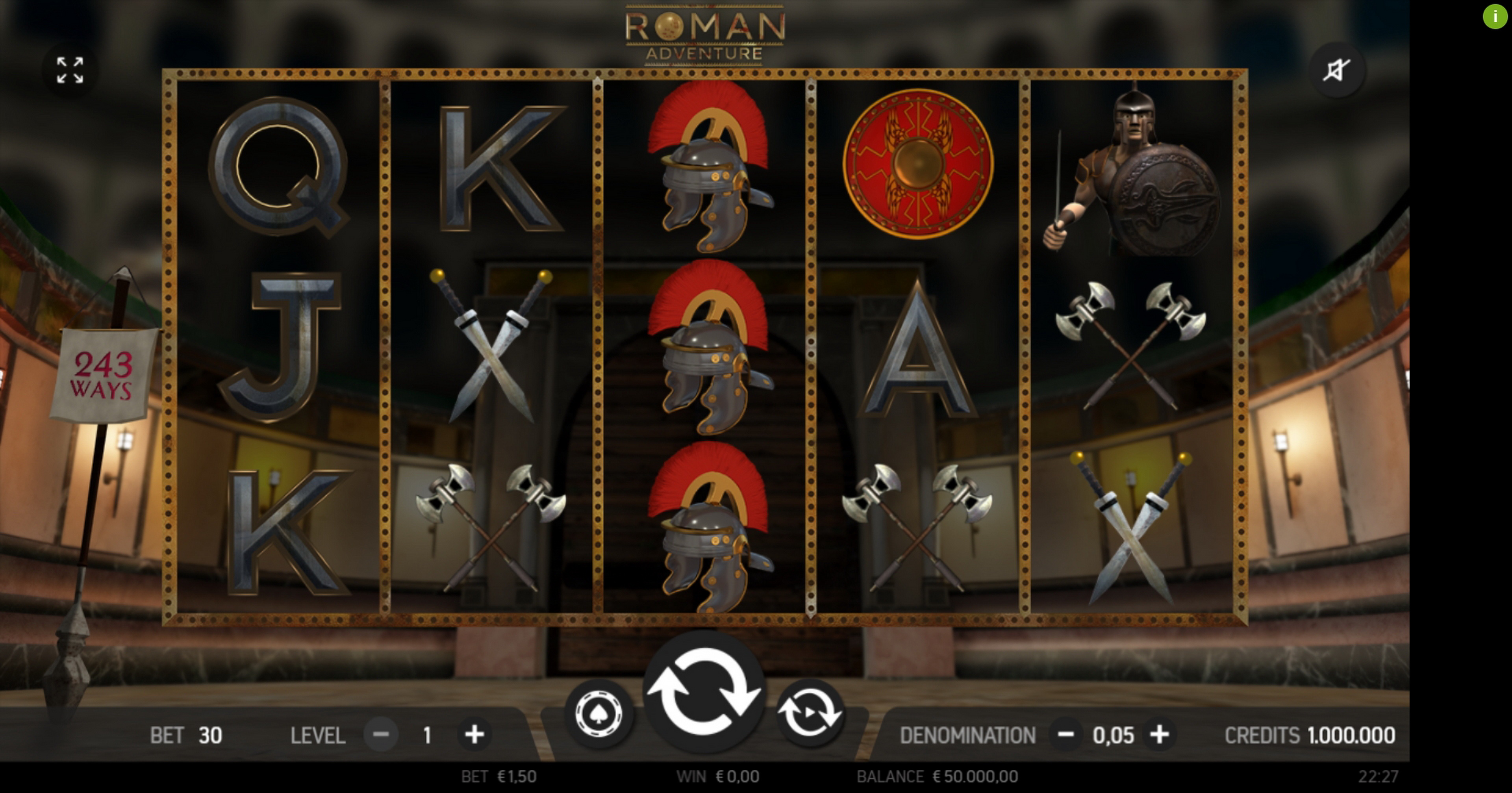 Reels in Roman Adventure Slot Game by FBM