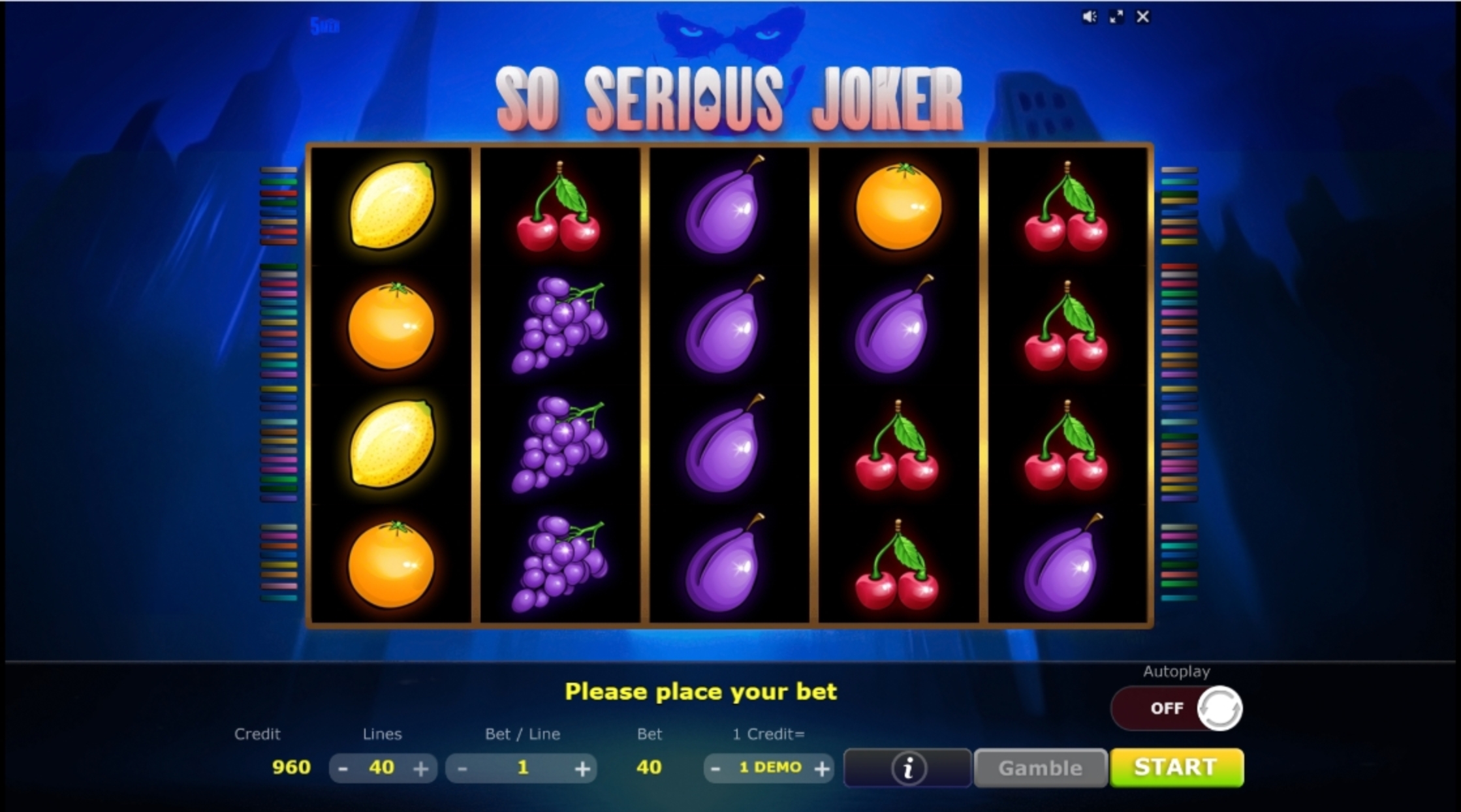 Reels in So Serious Joker Slot Game by Five Men Games