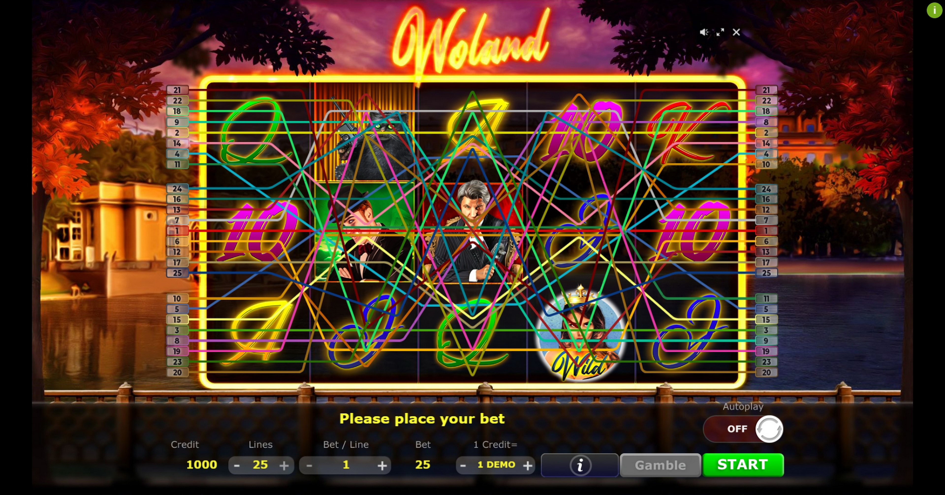 Play Woland Free Casino Slot Game by Five Men Games