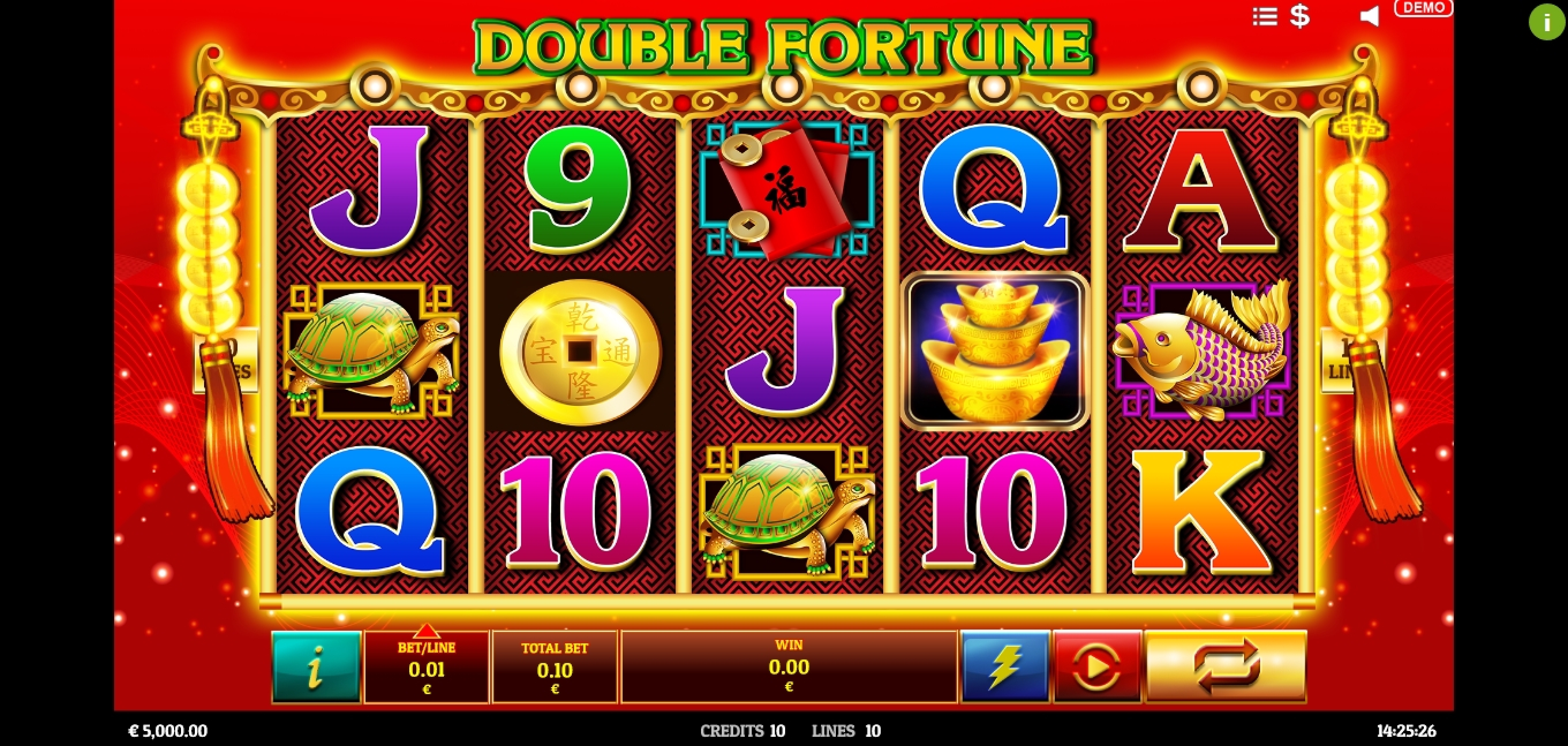 Reels in Double Fortune Slot Game by Givme Games
