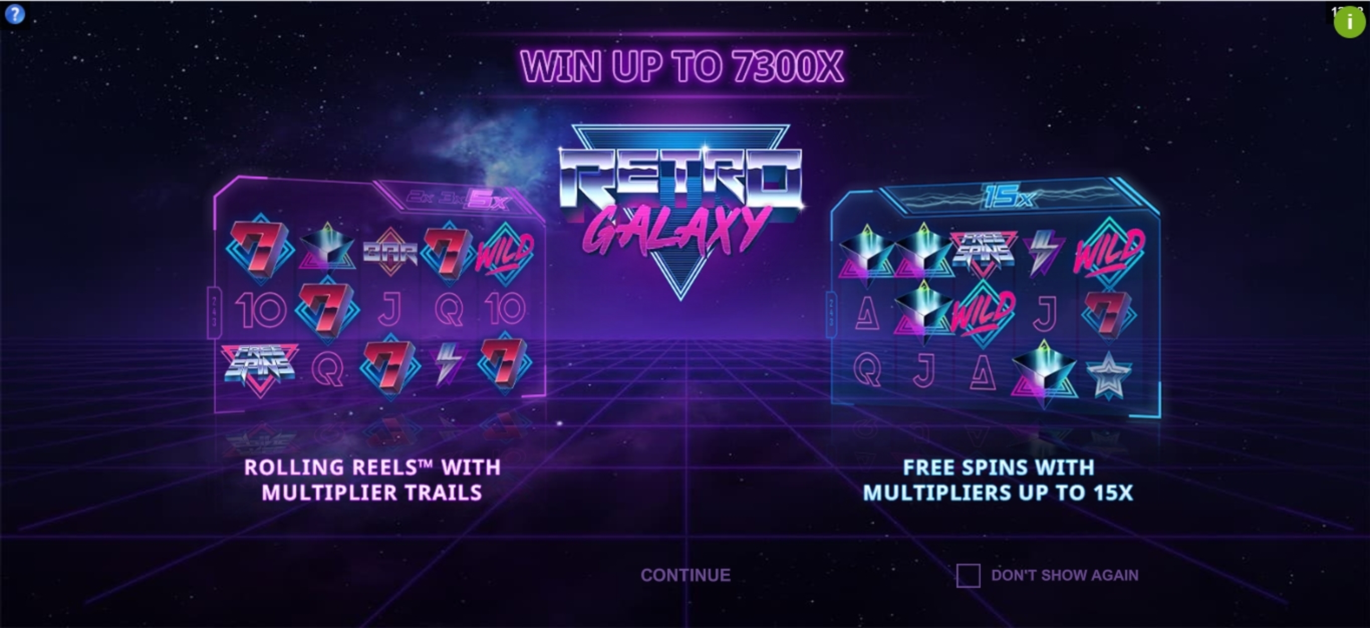 Play Retro Galaxy Free Casino Slot Game by Half Pixel Studio