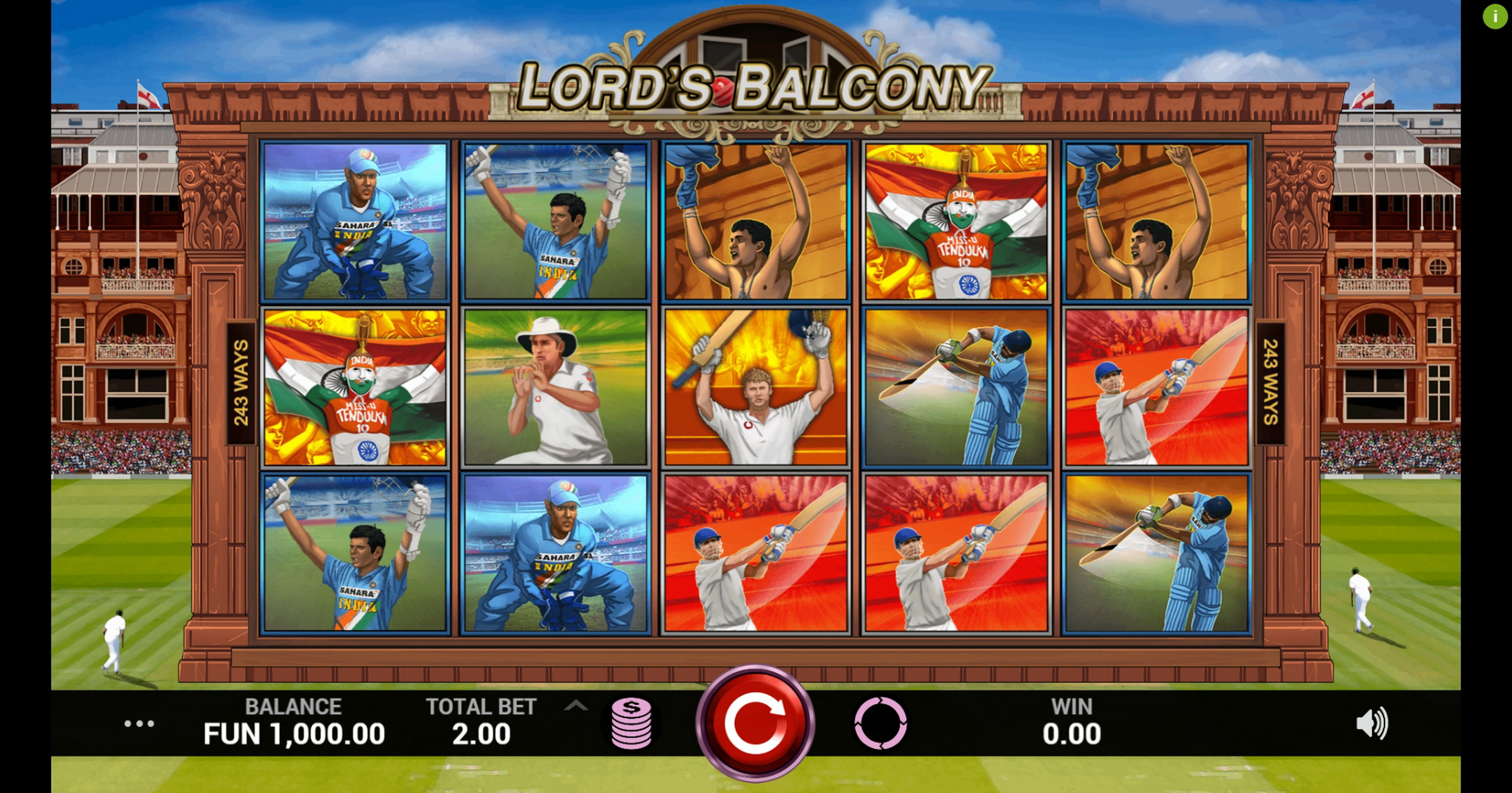 Reels in Lords Balcony Slot Game by Indi Slots