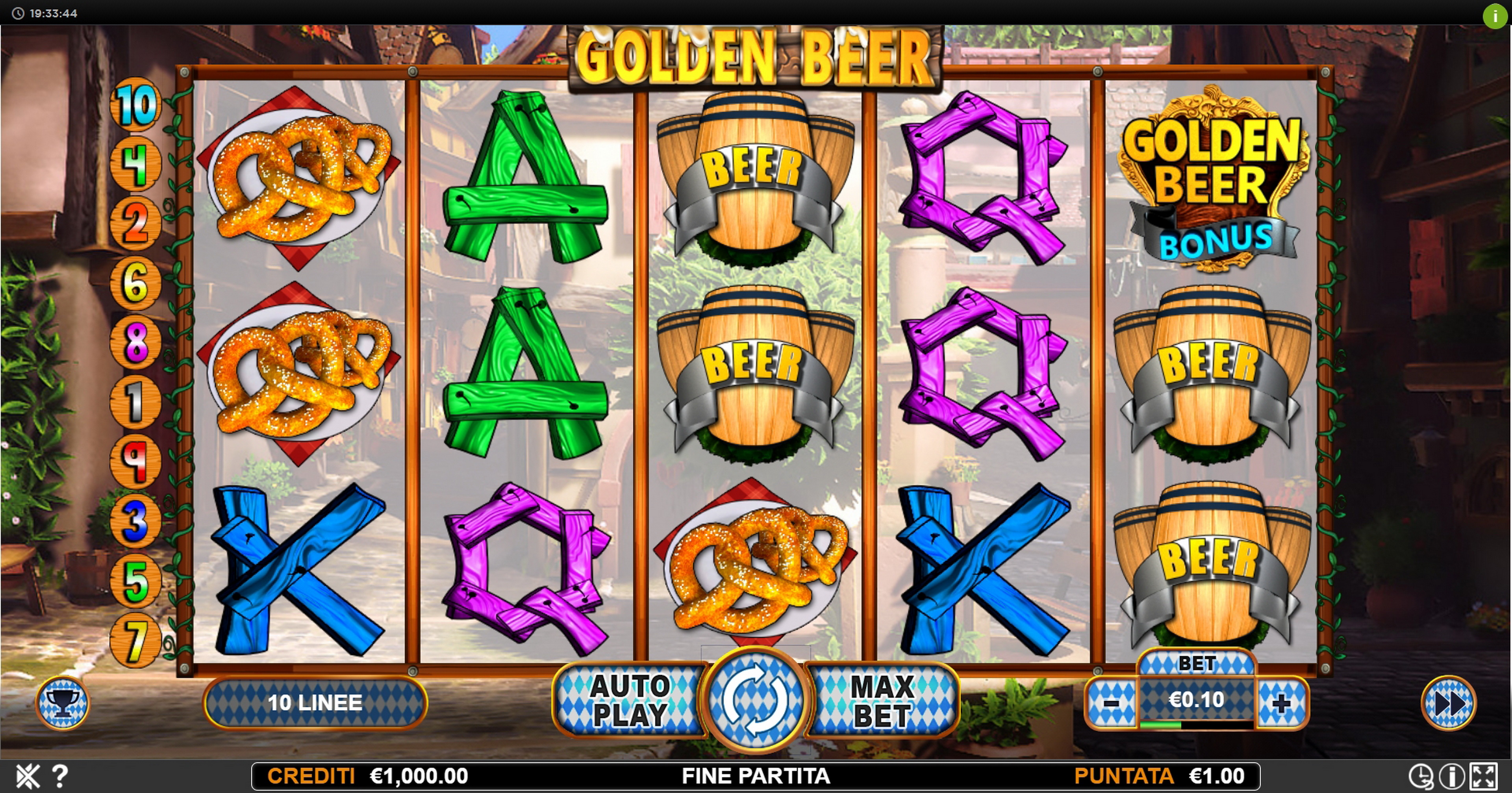 Reels in Golden Beer Slot Game by Nazionale Elettronica
