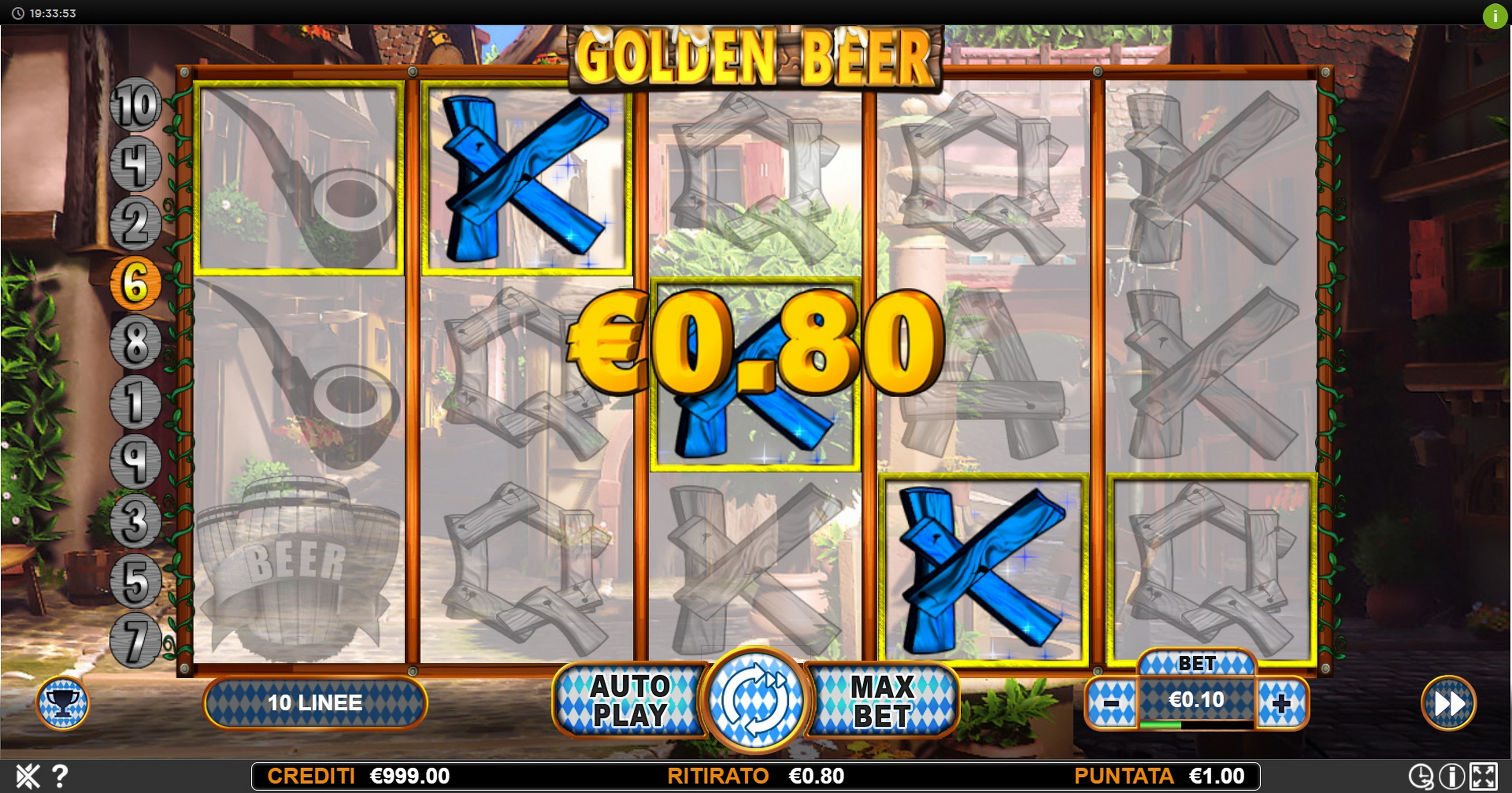 Win Money in Golden Beer Free Slot Game by Nazionale Elettronica