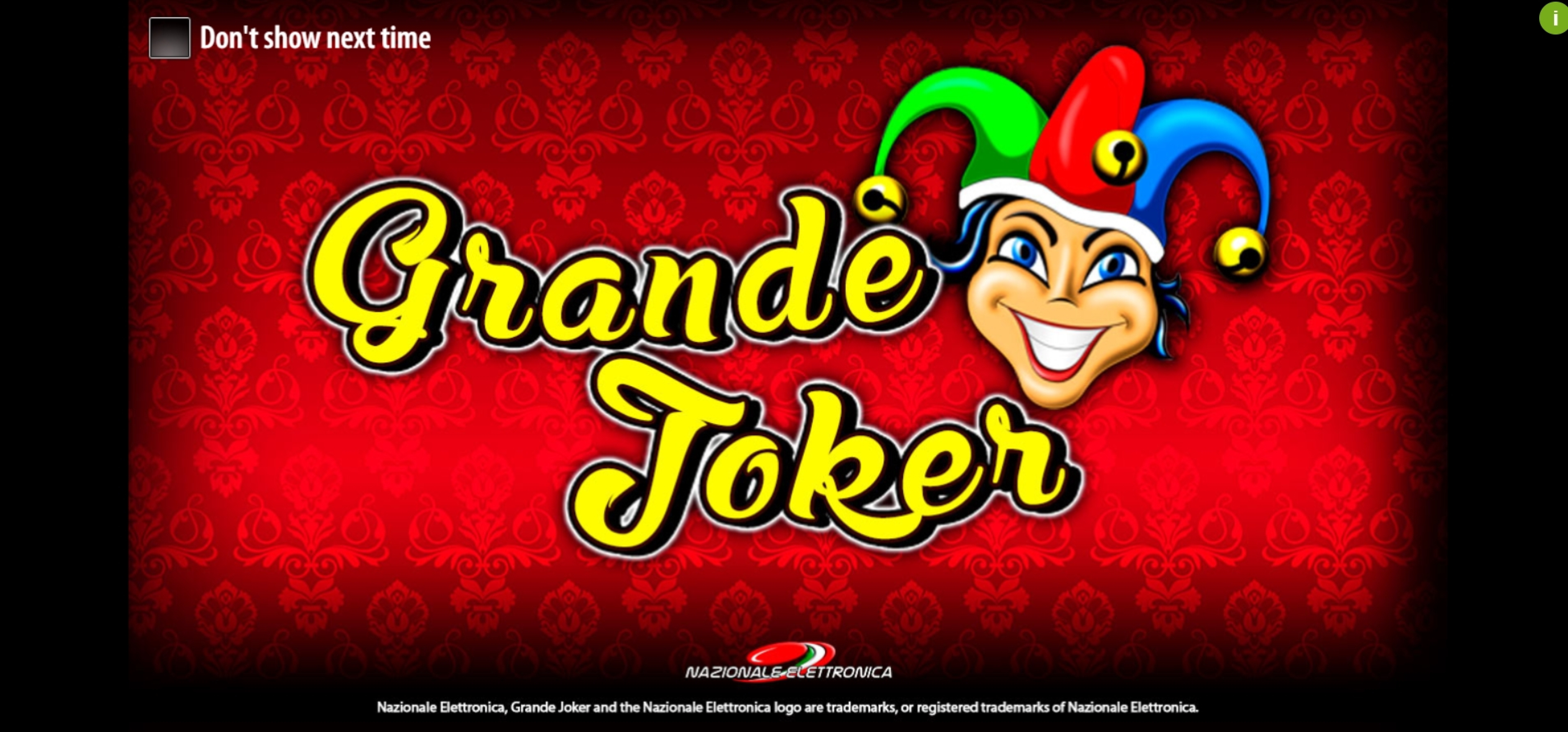 Play Grande Joker Free Casino Slot Game by Nazionale Elettronica