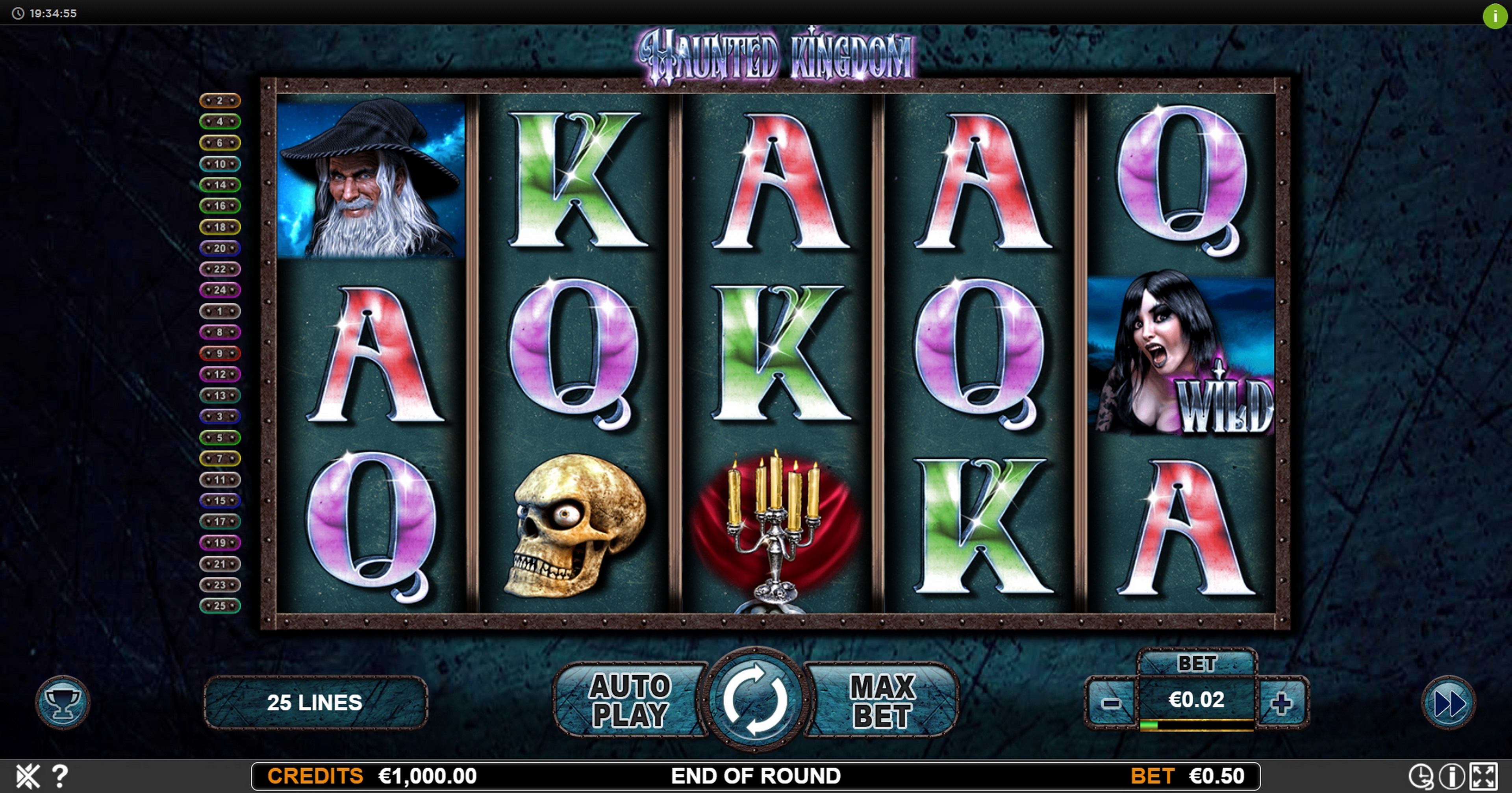 Reels in Haunted Kingdom Slot Game by Nazionale Elettronica