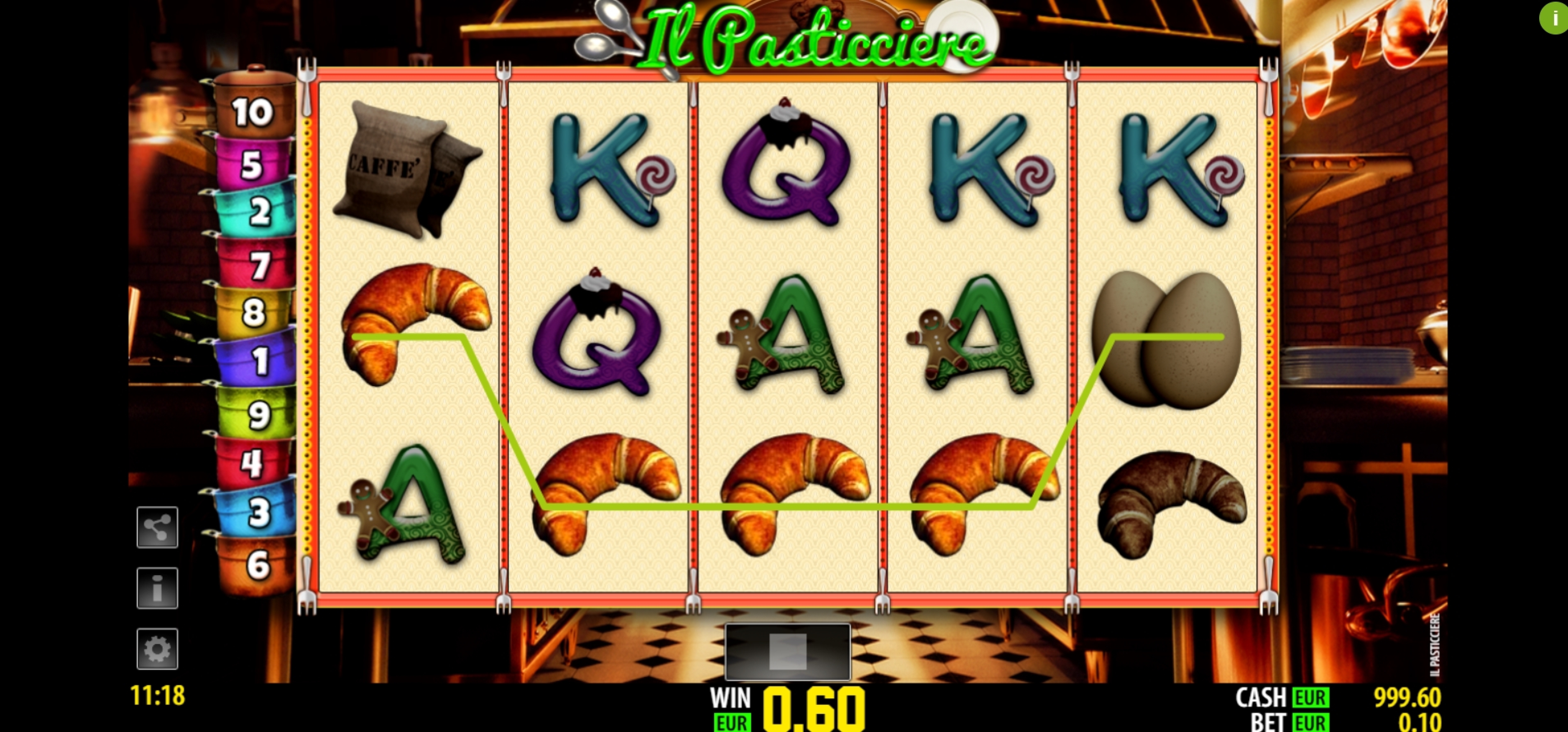 Win Money in Il Pasticciere Free Slot Game by Nazionale Elettronica