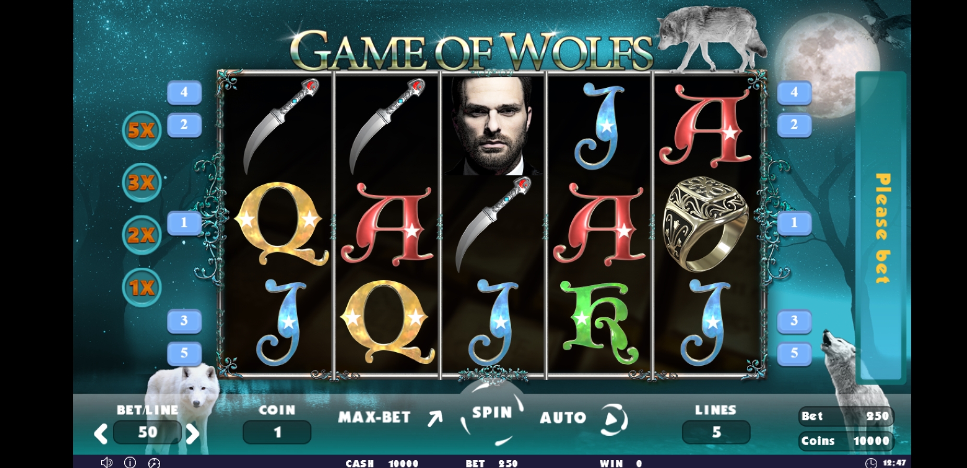 Reels in Game of Wolfs Slot Game by Others