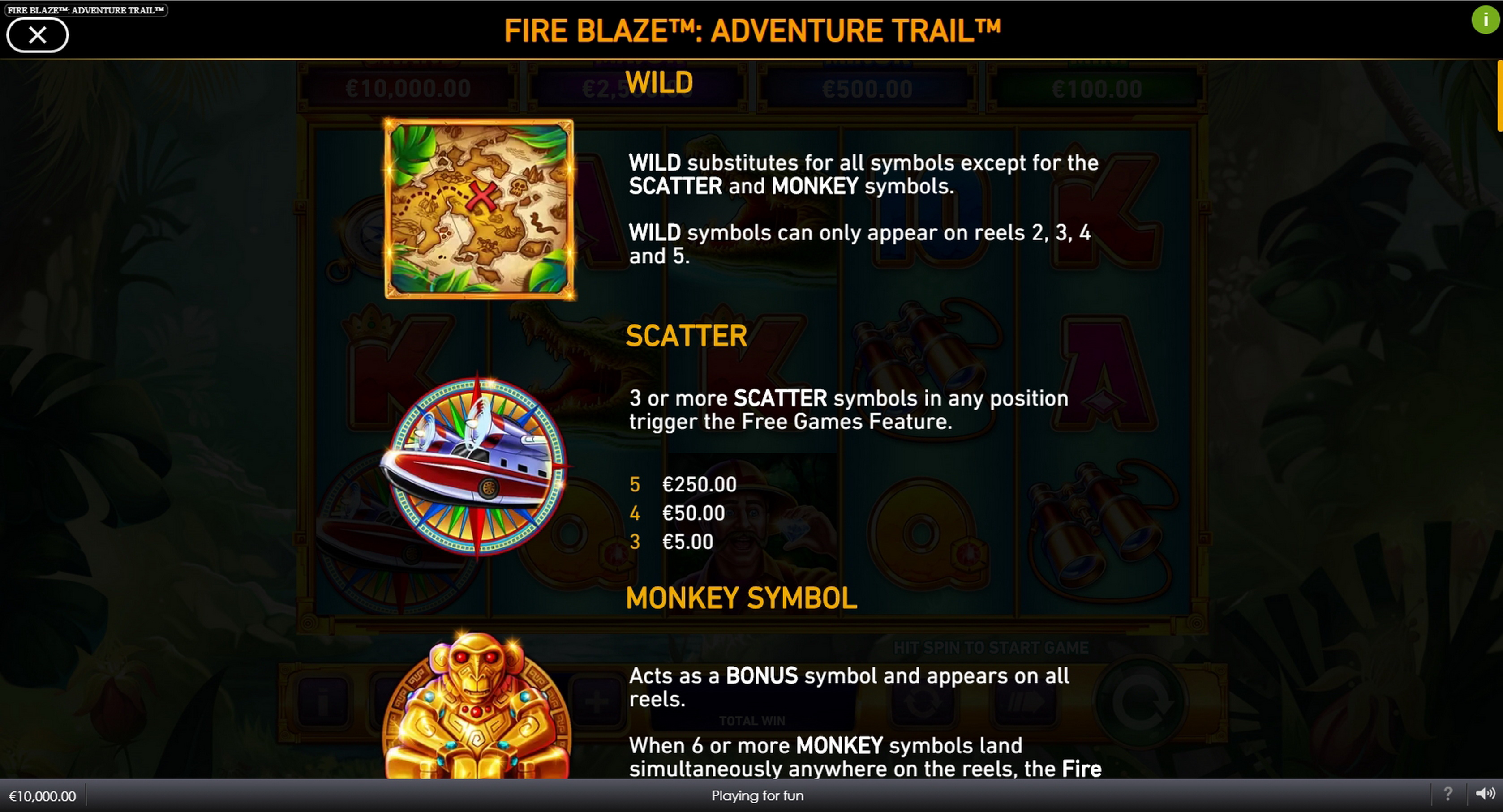 Info of Adventure Trail Slot Game by Rarestone Gaming