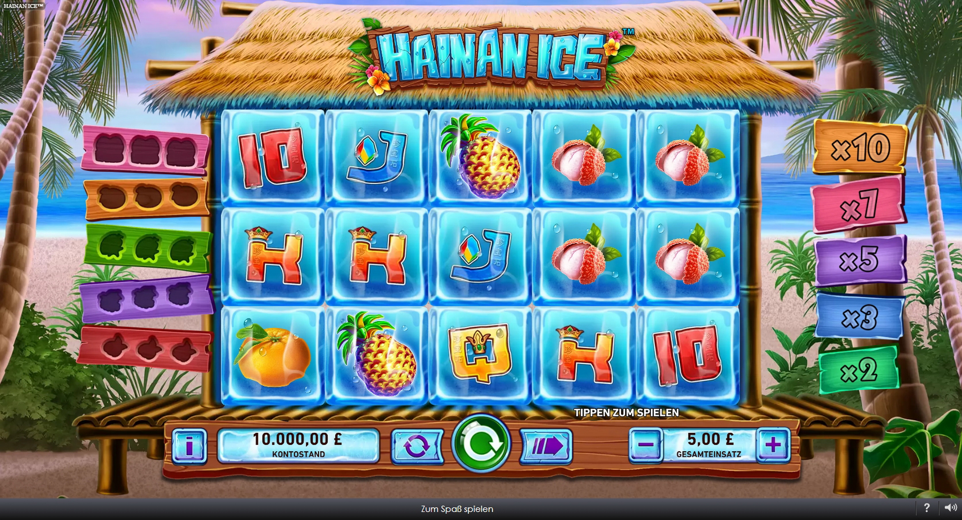 Reels in Hainan Ice Slot Game by Rarestone Gaming