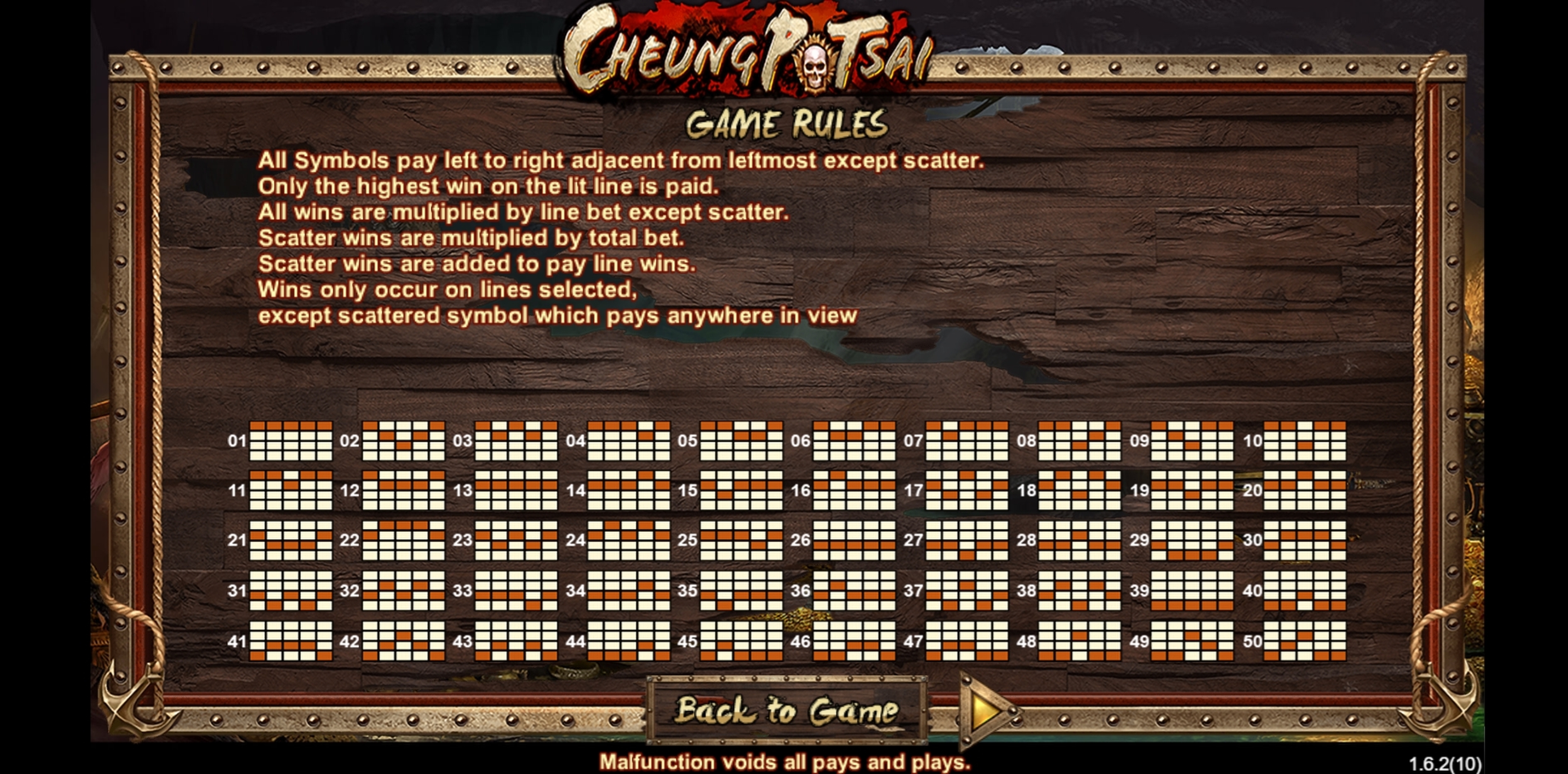 Info of Cheung Po Tsai Slot Game by SimplePlay